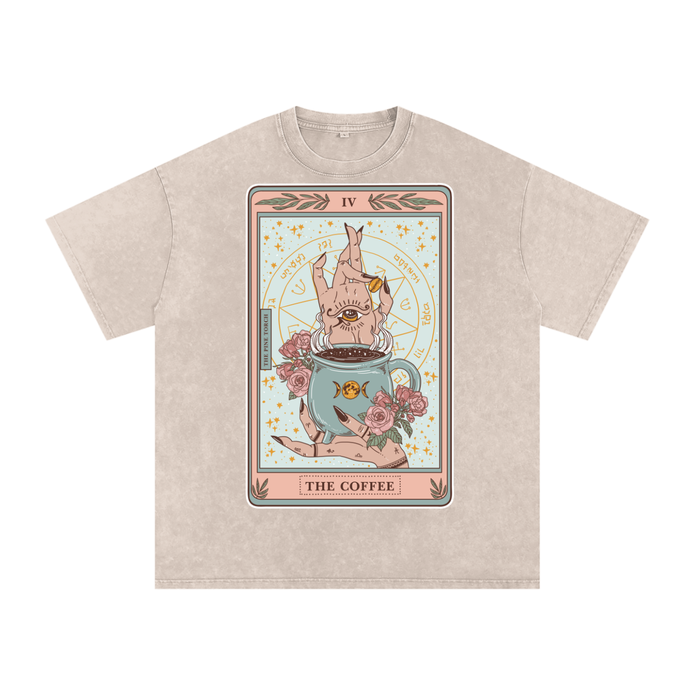 The Coffee // Snow Washed Oversized Cotton T-Shirt