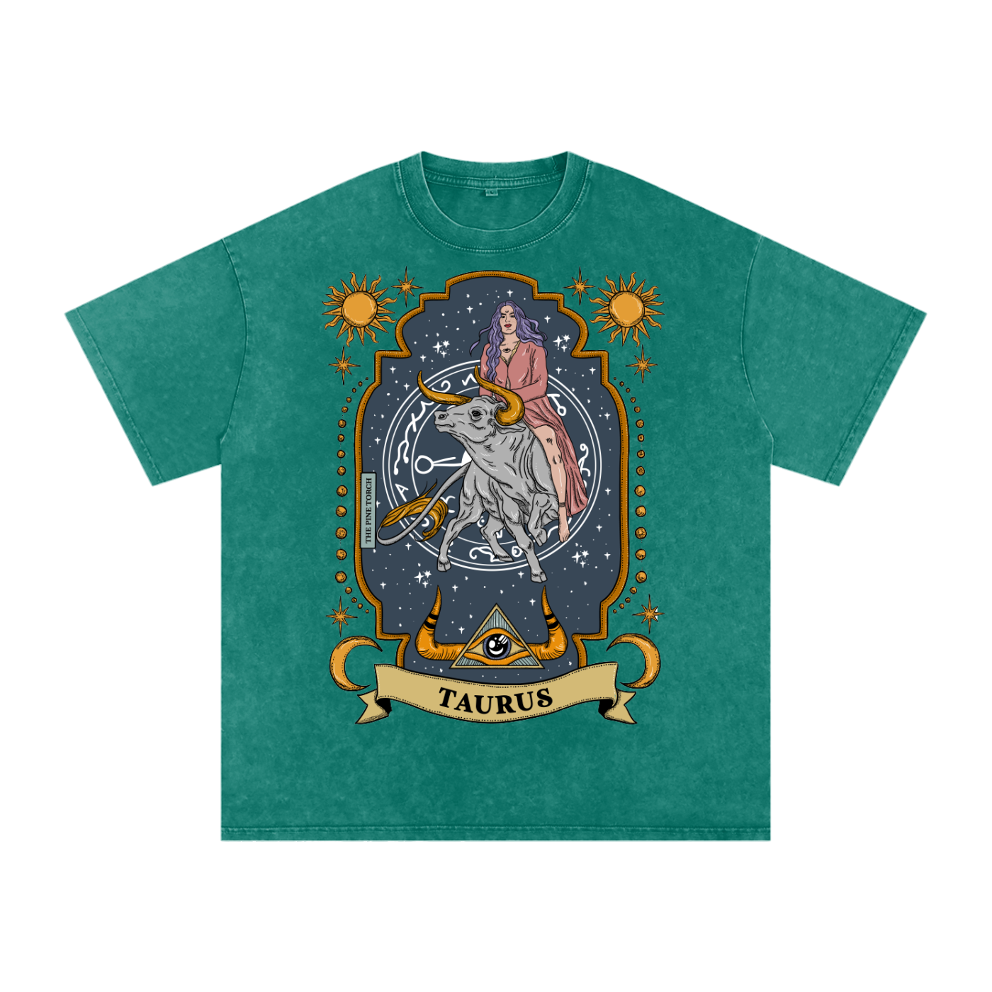 Taurus // Snow Washed Oversized Cotton T-Shirt