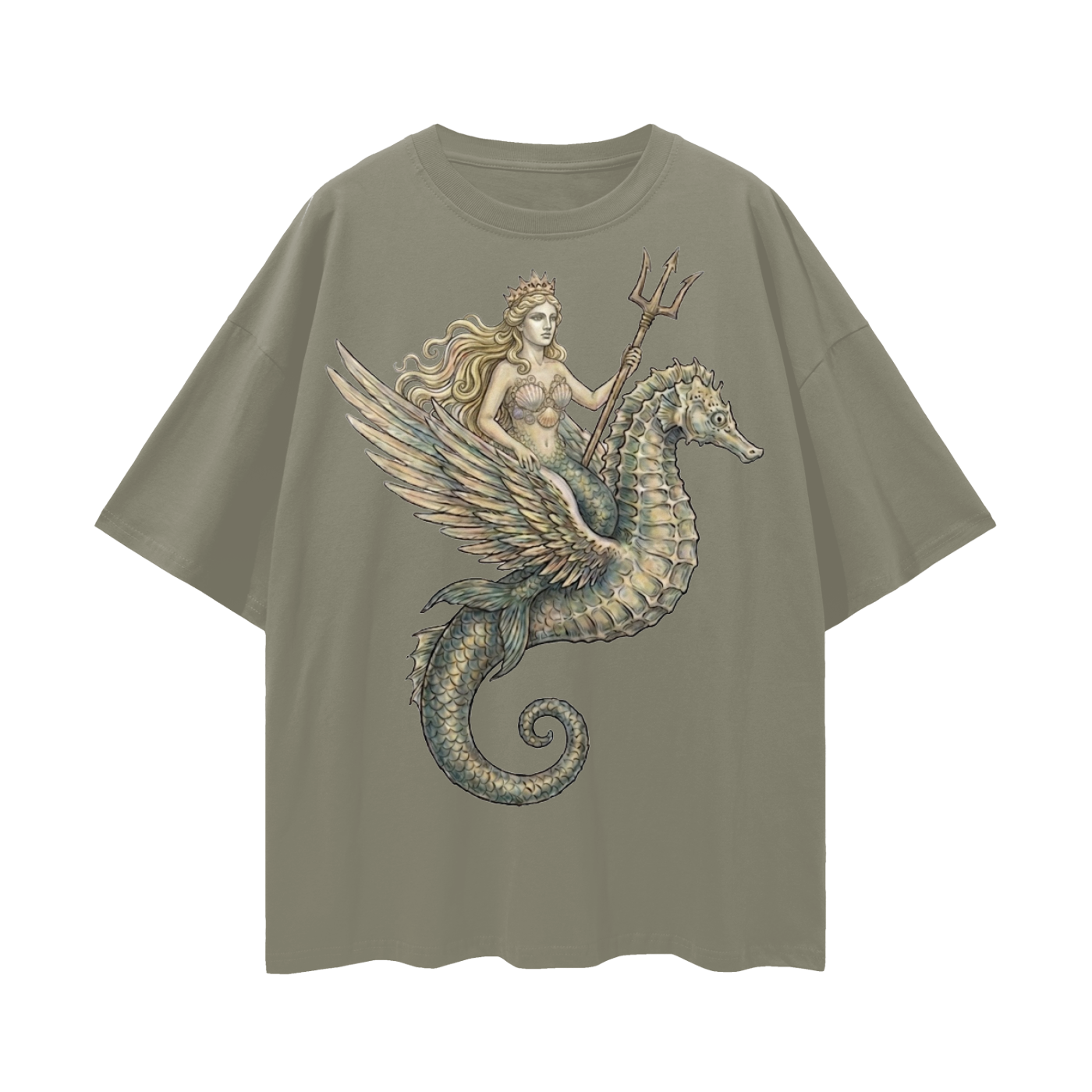 Sea Queen // Oversized Drop Shoulder T-Shirt