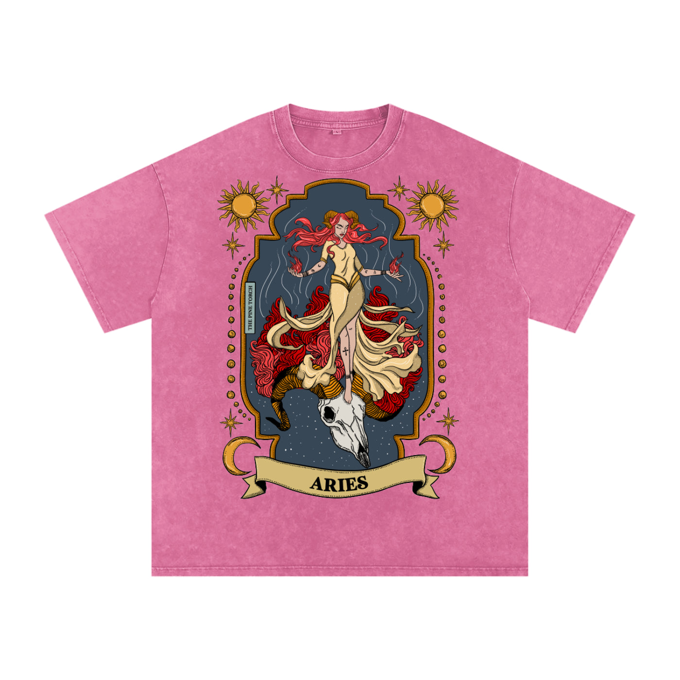 Aries // Snow Washed Oversized Cotton T-Shirt