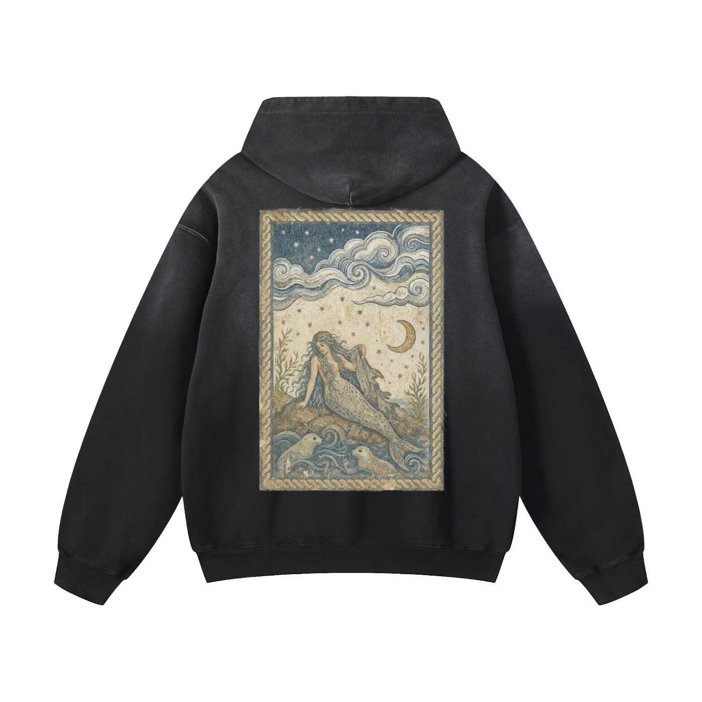 Selkie Moon // Heavyweight Sunfade Oversized Hoodie