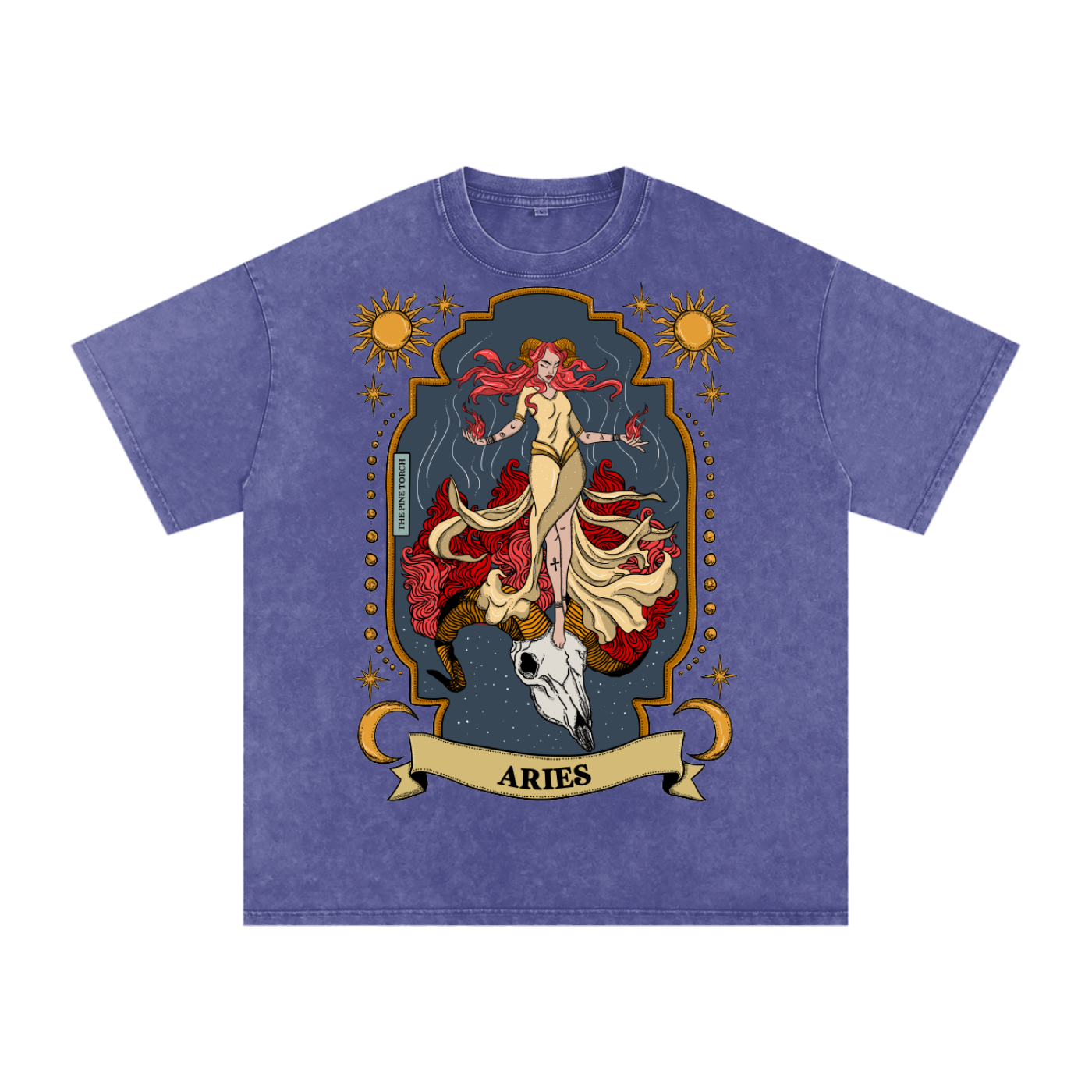 Aries // Snow Washed Oversized Cotton T-Shirt