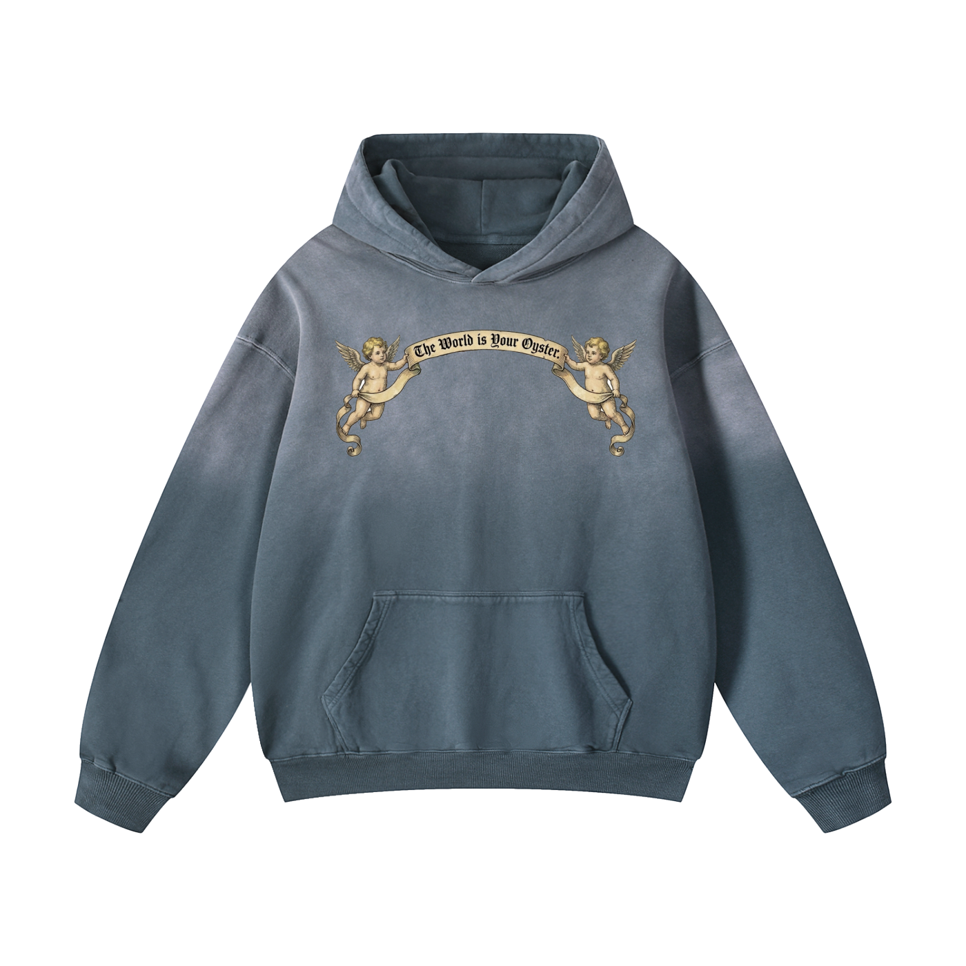 The World is Your Oyster // Heavyweight Sunfade Oversized Hoodie