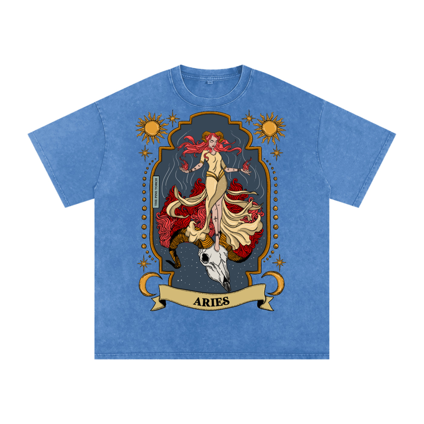 Aries // Snow Washed Oversized Cotton T-Shirt