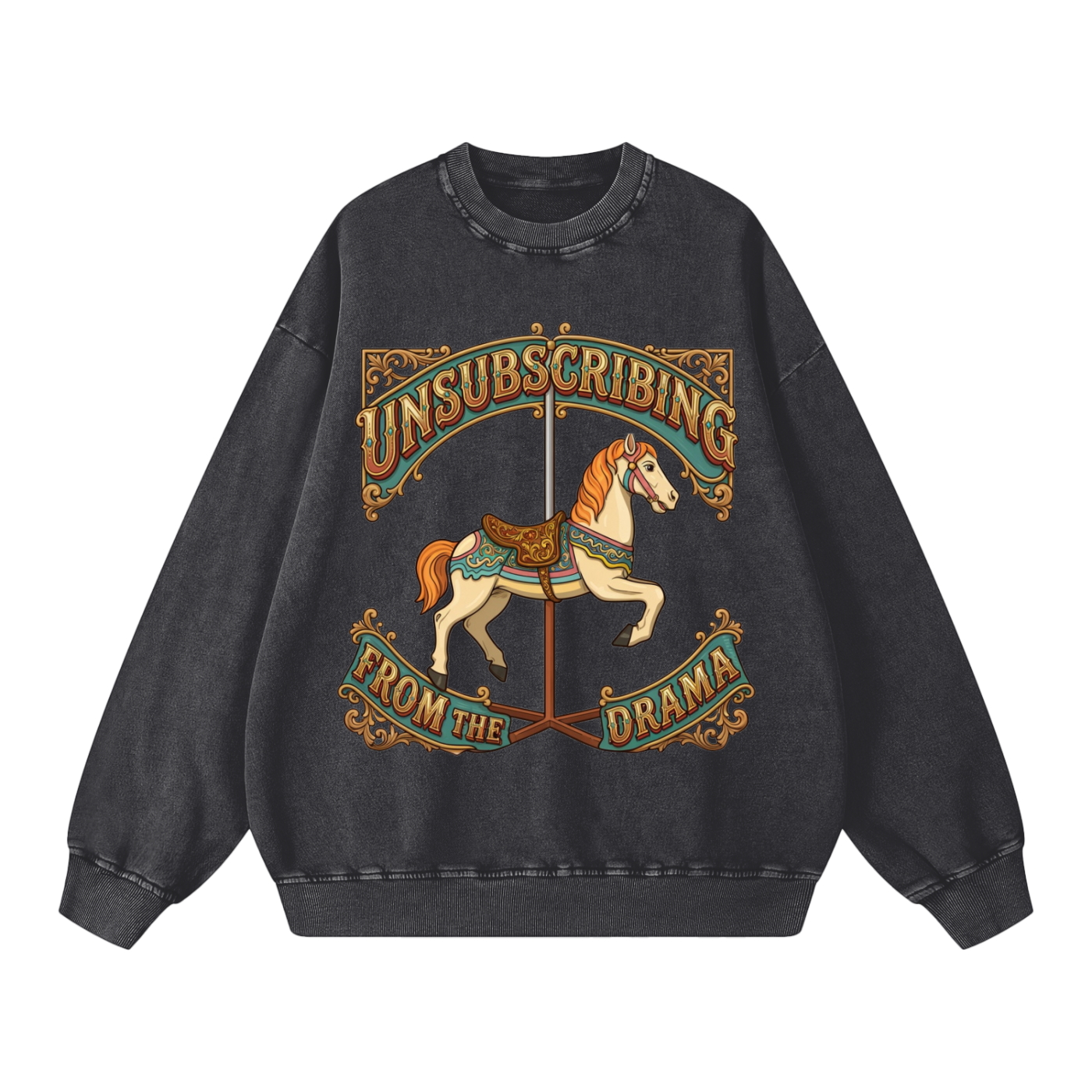 Unsubscribing from the Drama // Snow Washed Oversized Sweatshirt