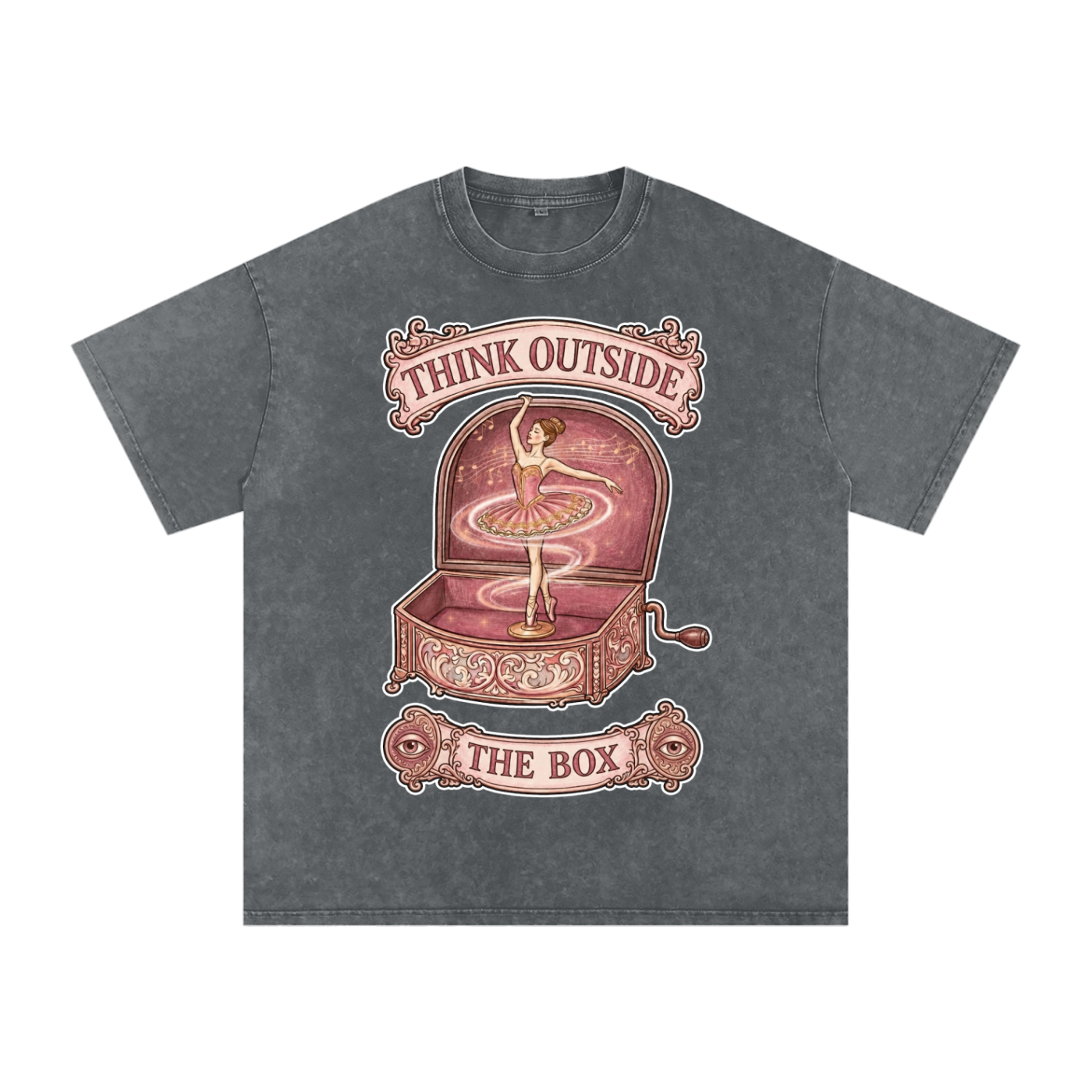 Think Outside the Box // Snow Washed Oversized Cotton T-Shirt