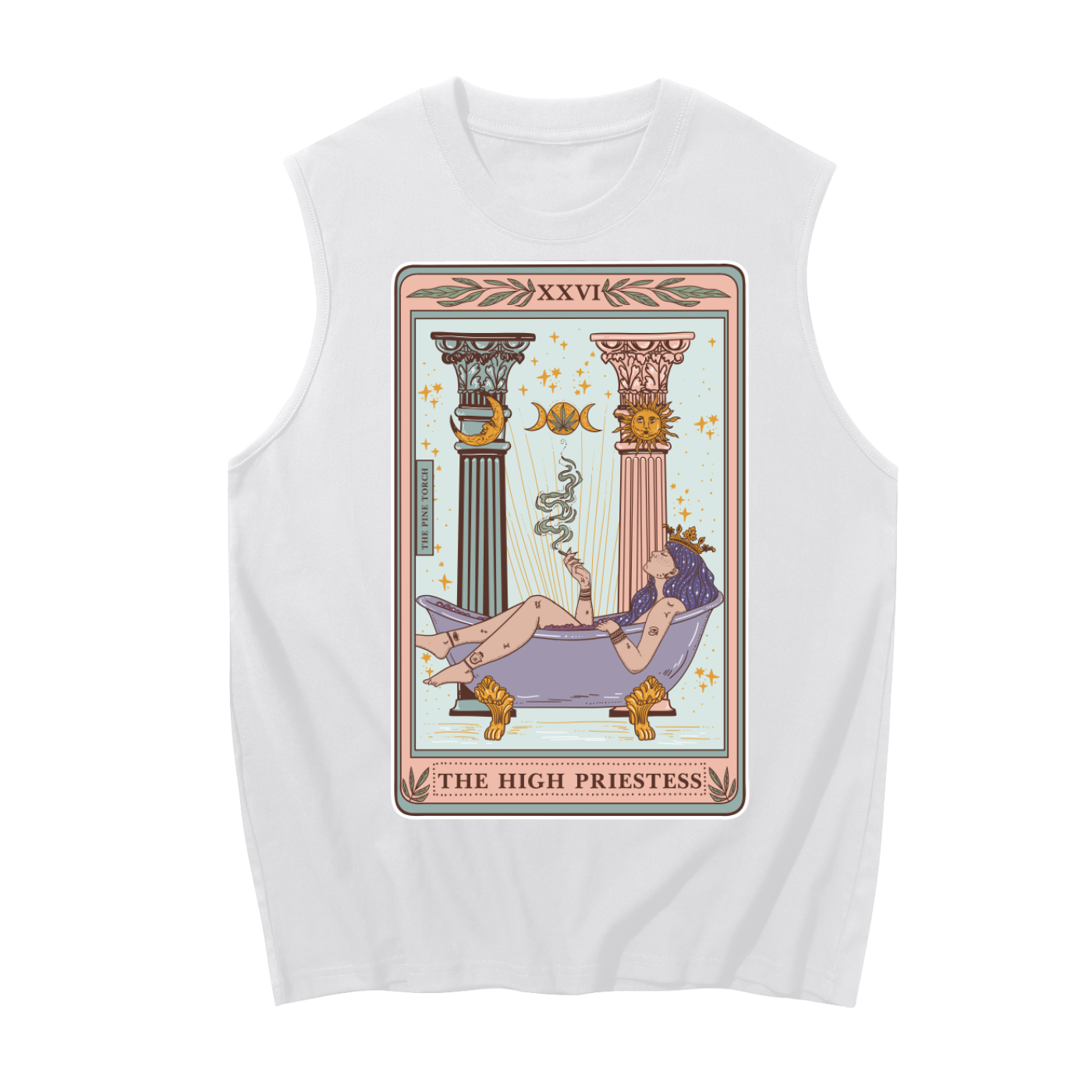 The High Priestess // Unisex Boxy Cotton Tank