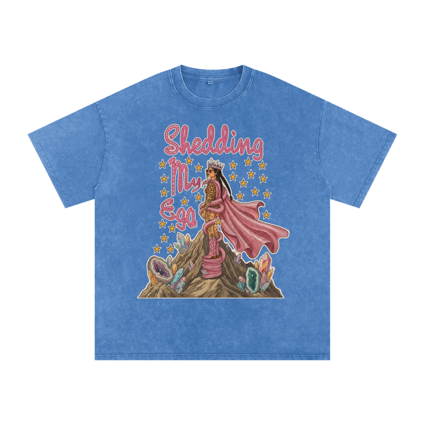 Shedding My Ego // Snow Washed Oversized Cotton T-Shirt