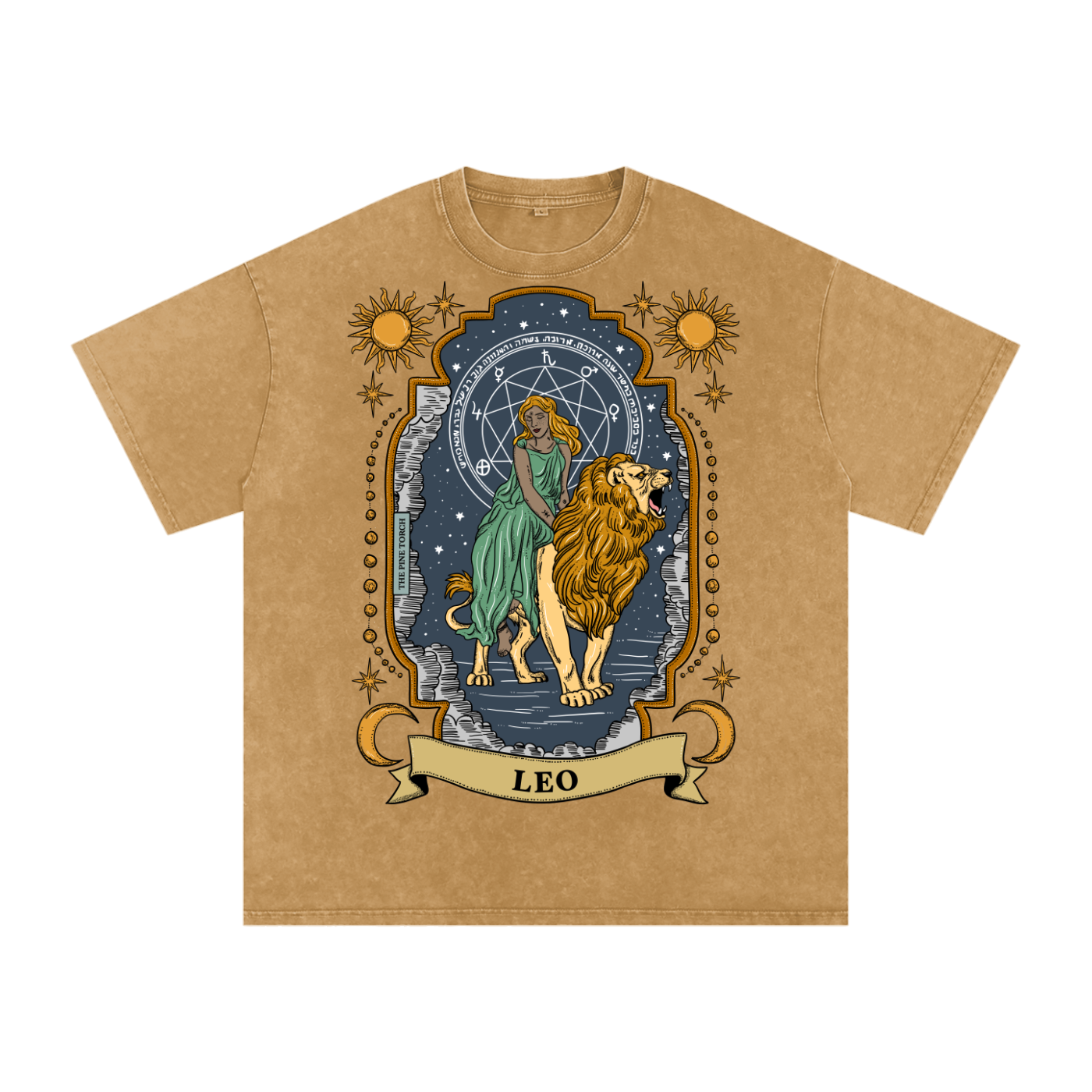 Leo // Snow Washed Oversized Cotton T-Shirt