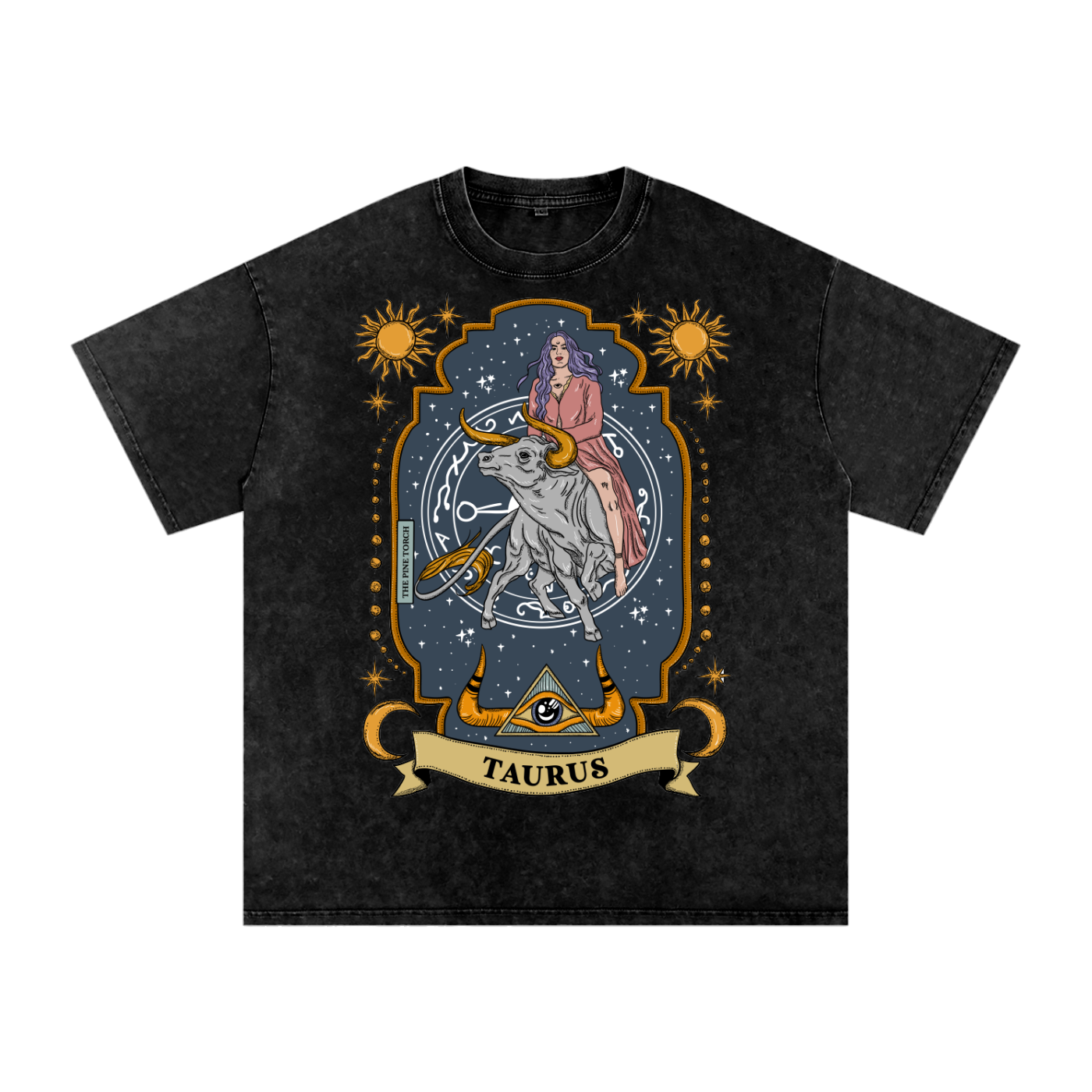 Taurus // Snow Washed Oversized Cotton T-Shirt