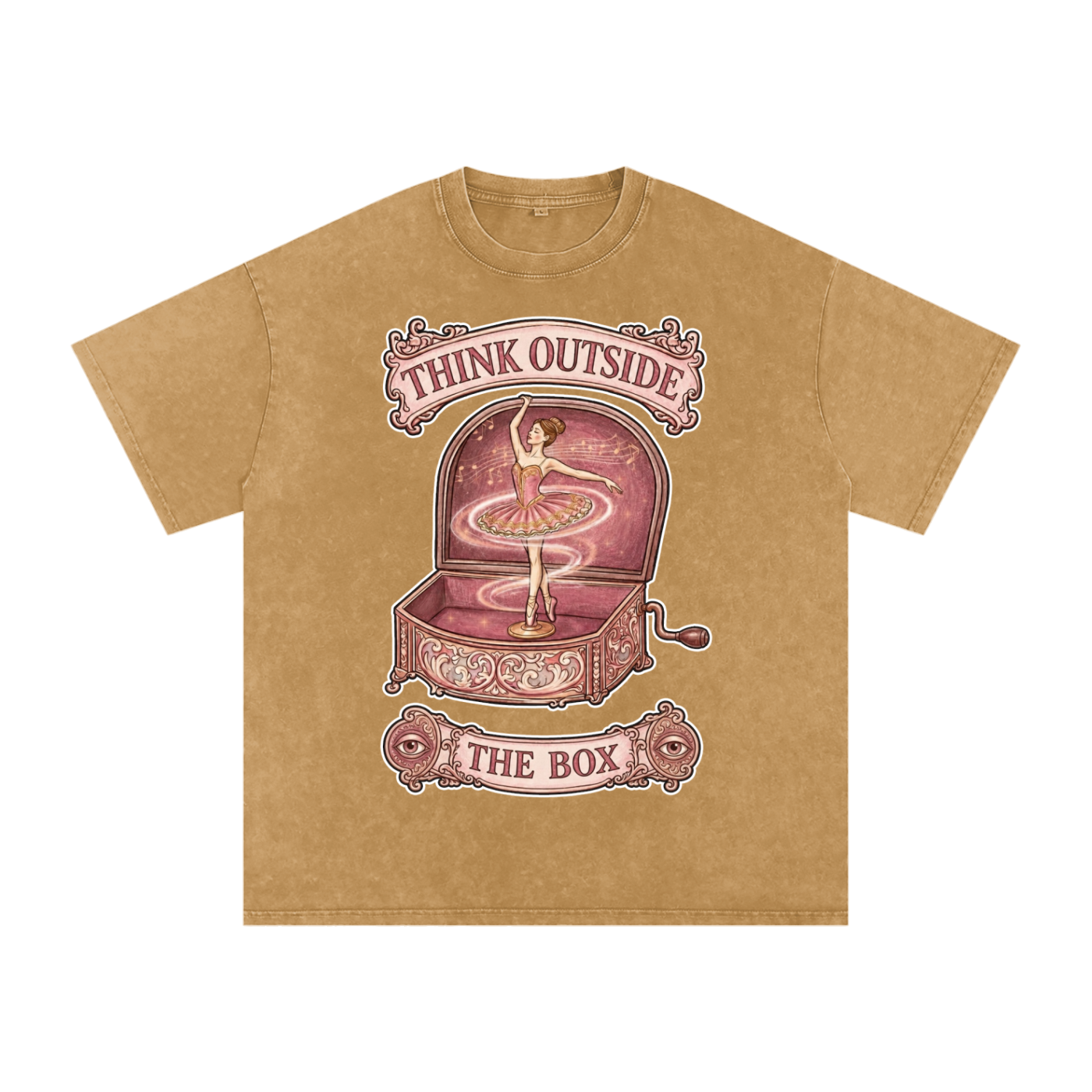 Think Outside the Box // Snow Washed Oversized Cotton T-Shirt