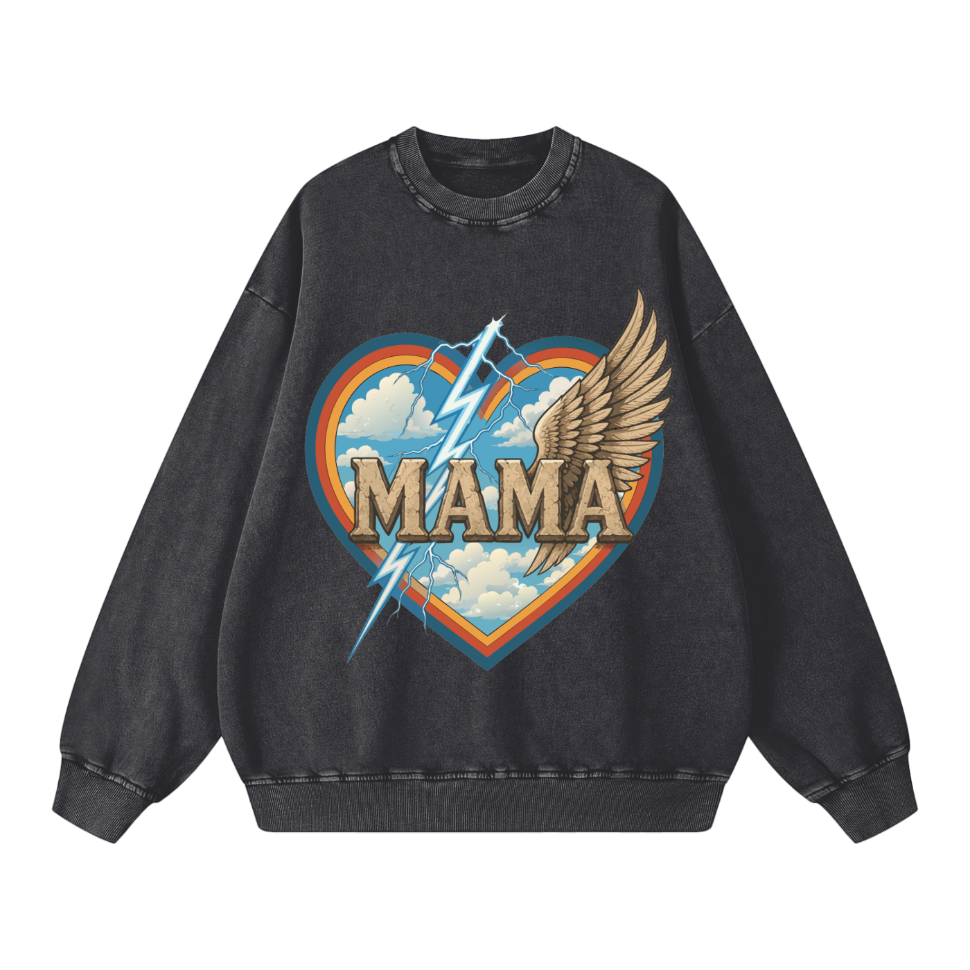 Mama Guardian // Snow Washed Oversized Sweatshirt