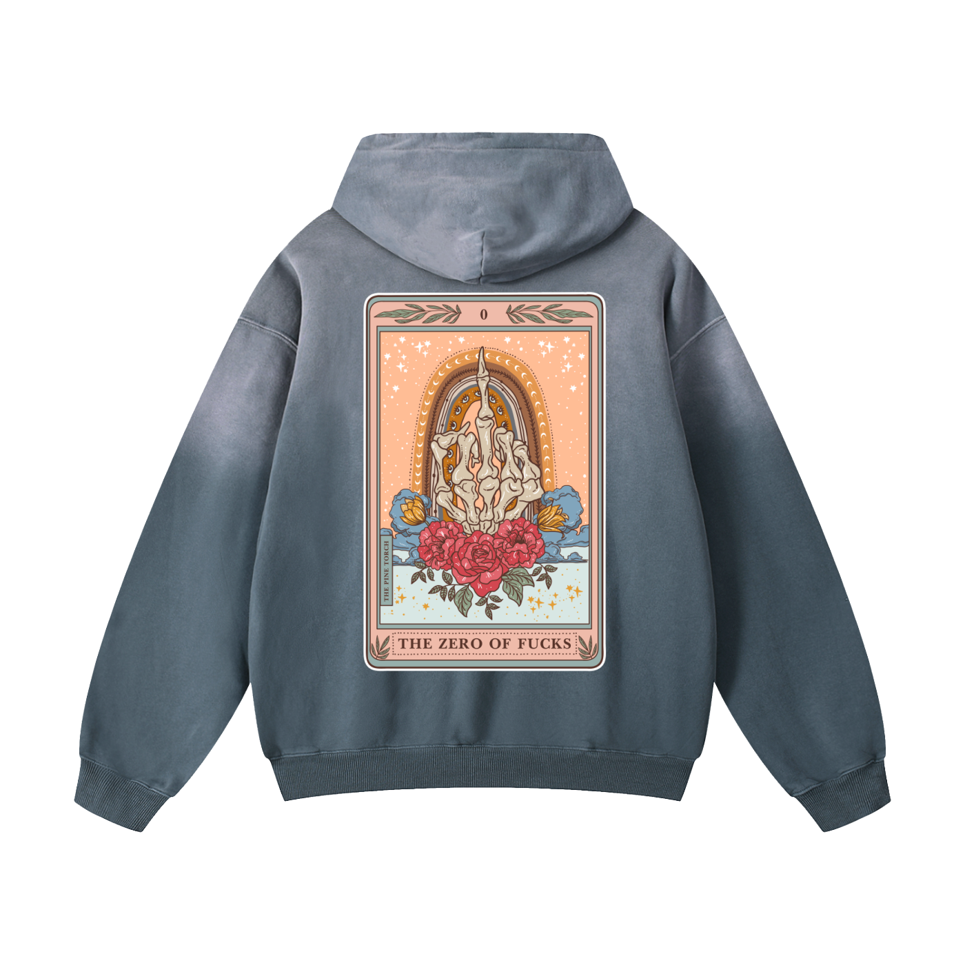 The Zero of Fucks // Heavyweight Sunfade Oversized Hoodie