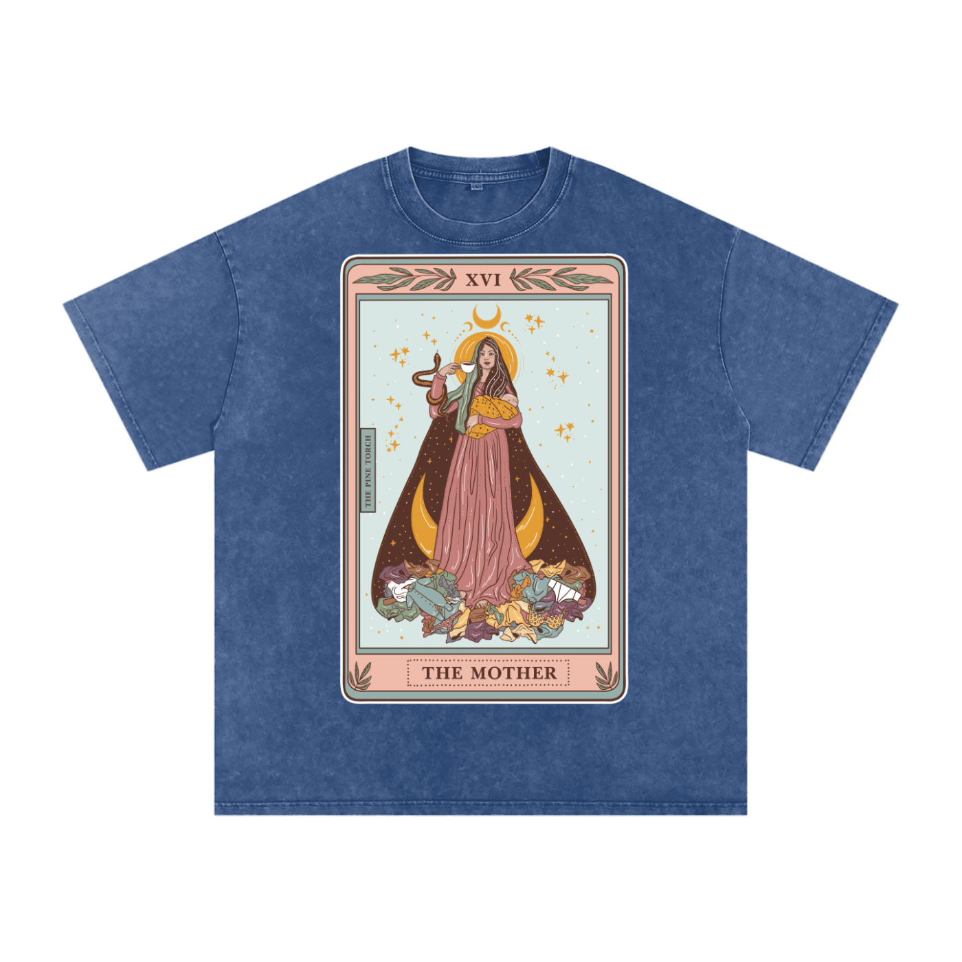The Mother // Snow Washed Oversized Cotton T-Shirt