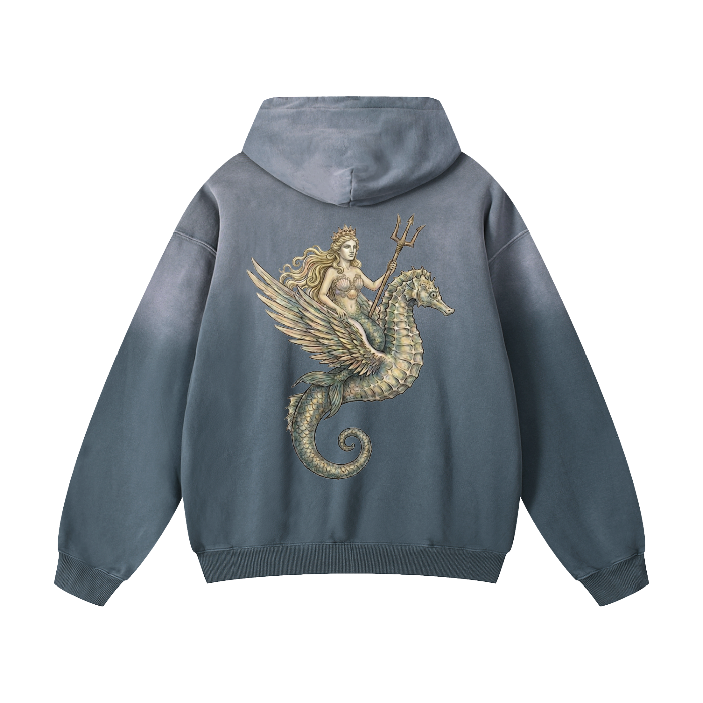 Sea Queen // Heavyweight Sunfade Oversized Hoodie