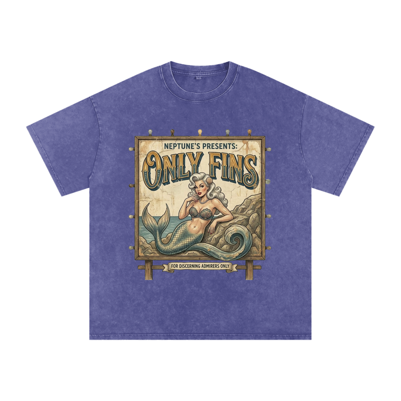 Only Fins // Snow Washed Oversized Cotton T-Shirt