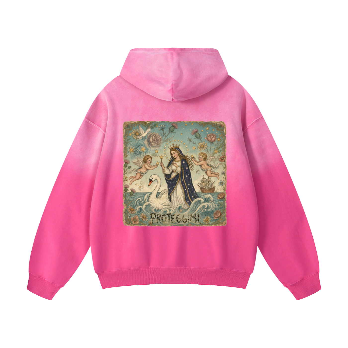 Proteggimi // Heavyweight Sunfade Oversized Hoodie
