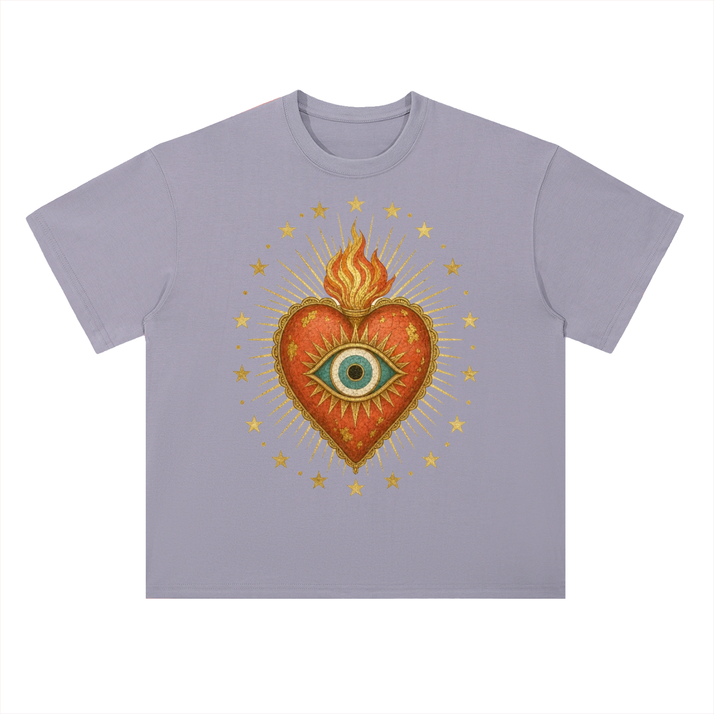 Sacred Heart Milagro // Heavyweight Drop Shoulder Cotton T-Shirt