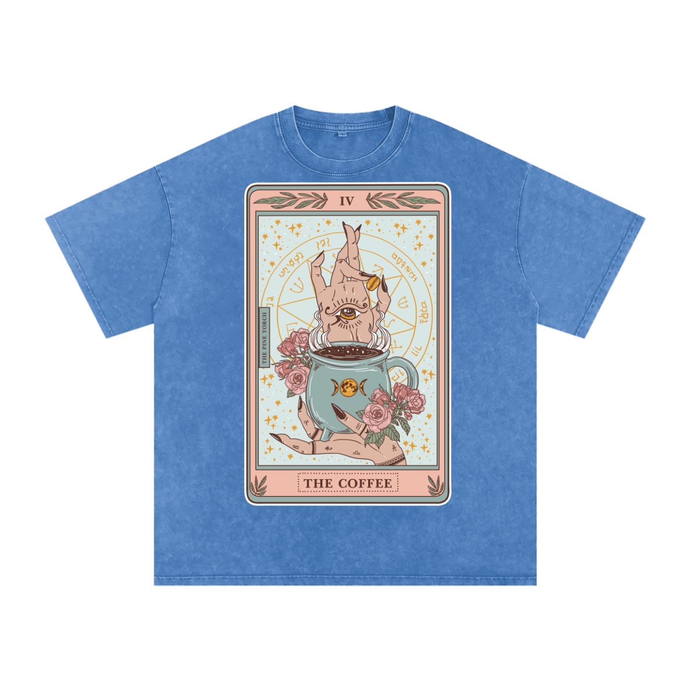 The Coffee // Snow Washed Oversized Cotton T-Shirt