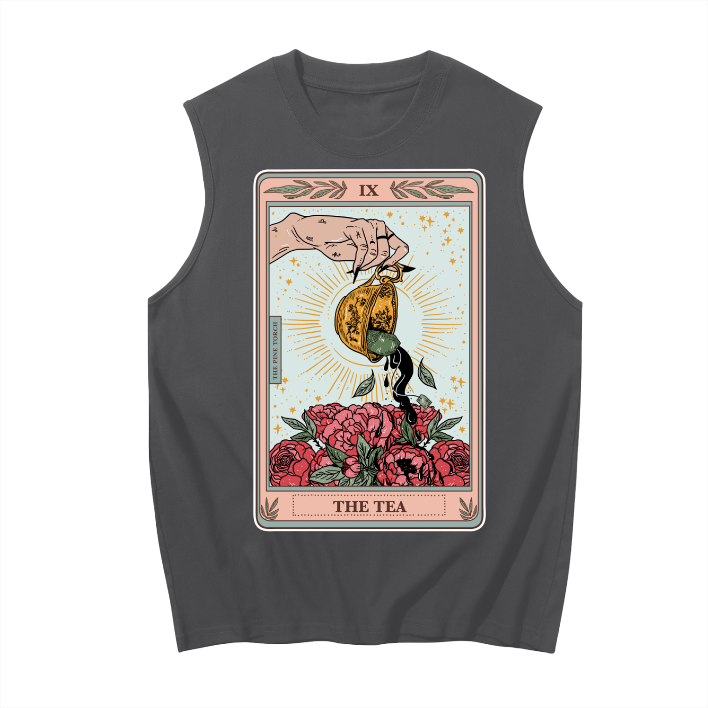 The Tea // Unisex Boxy Cotton Tank
