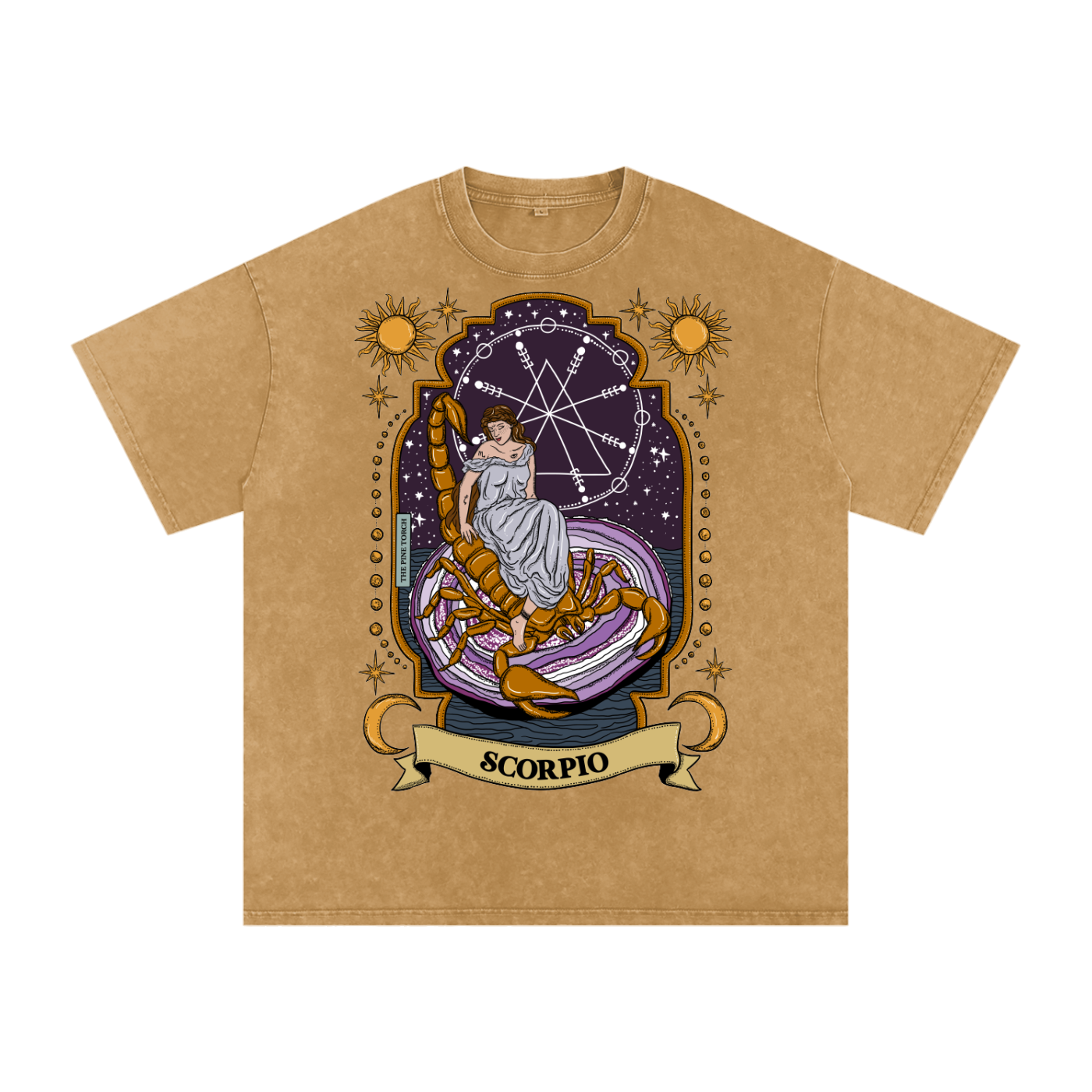 Scorpio // Snow Washed Oversized Cotton T-Shirt
