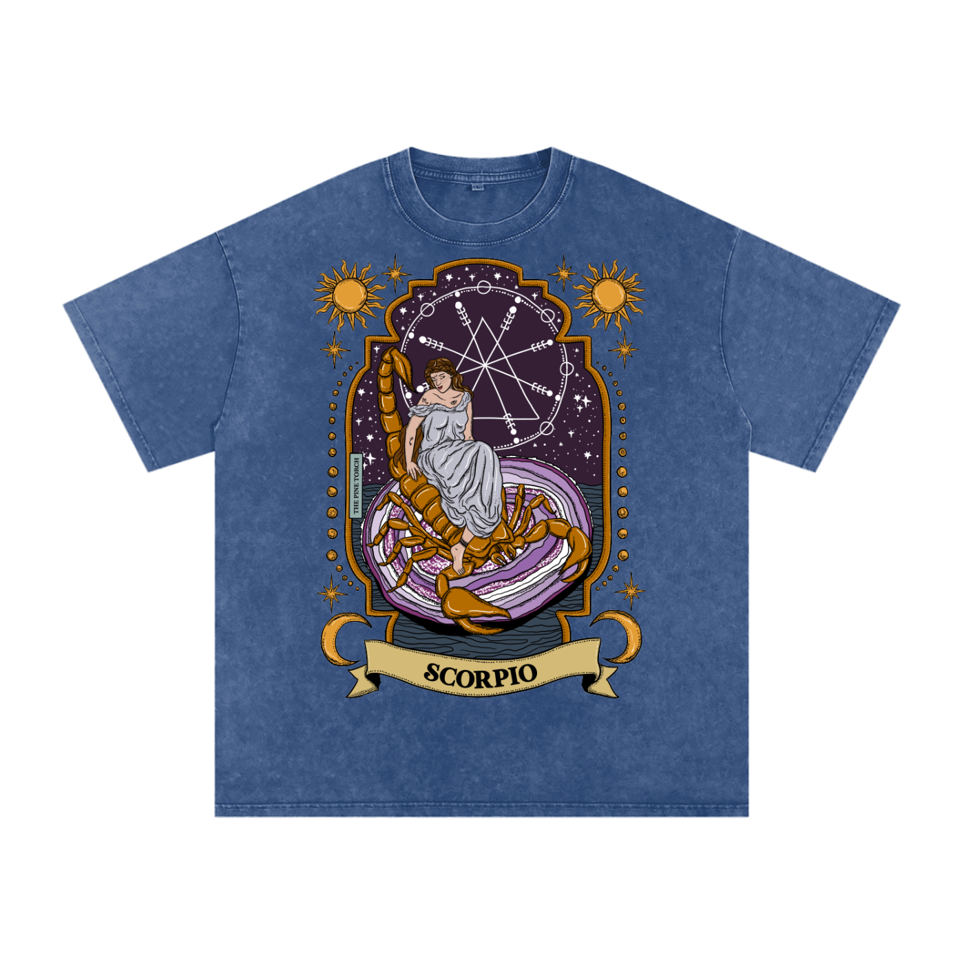 Scorpio // Snow Washed Oversized Cotton T-Shirt