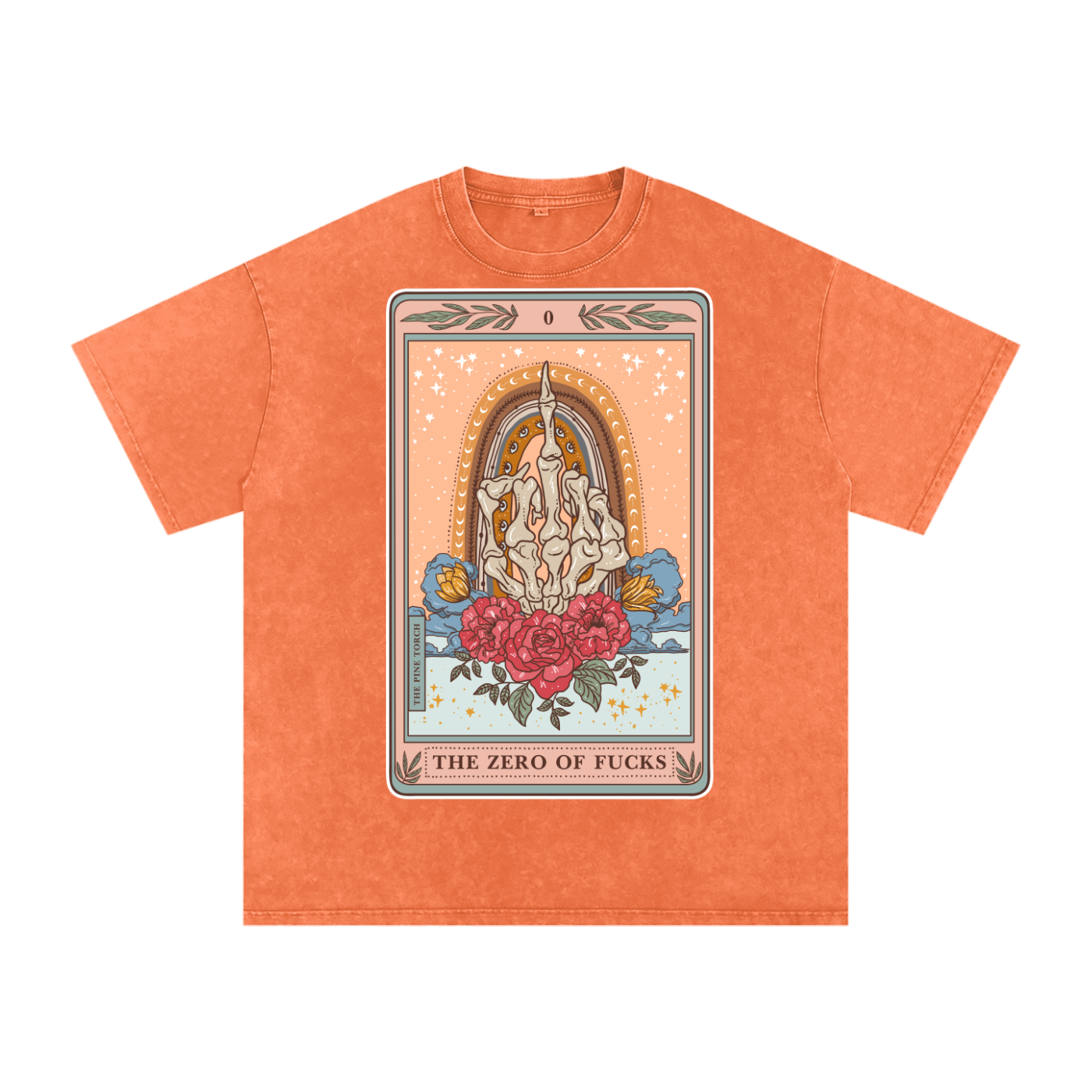 The Zero of Fucks // Snow Washed Oversized Cotton T-Shirt