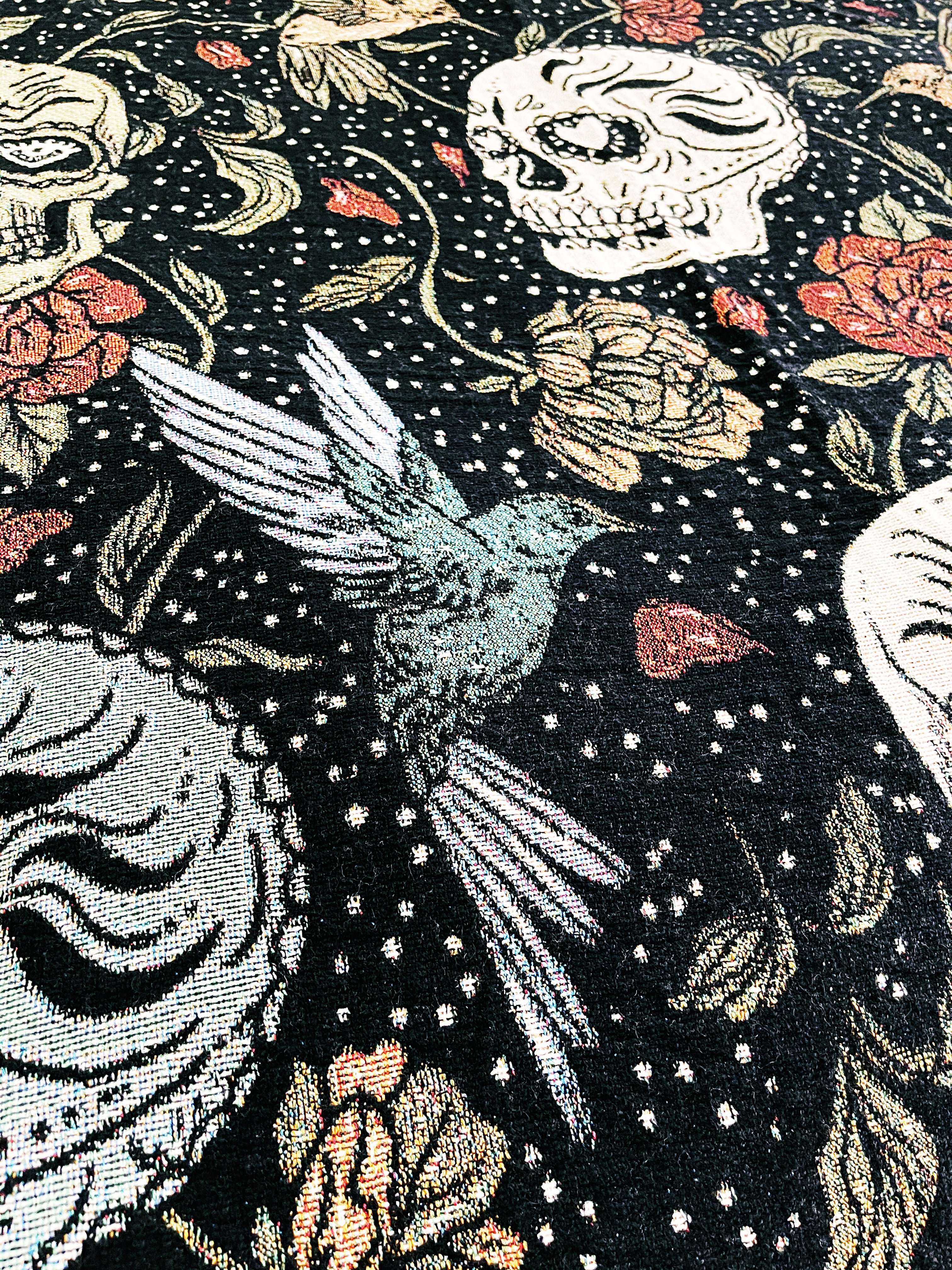 MEMENTO MORI // WOVEN FRINGE BLANKET