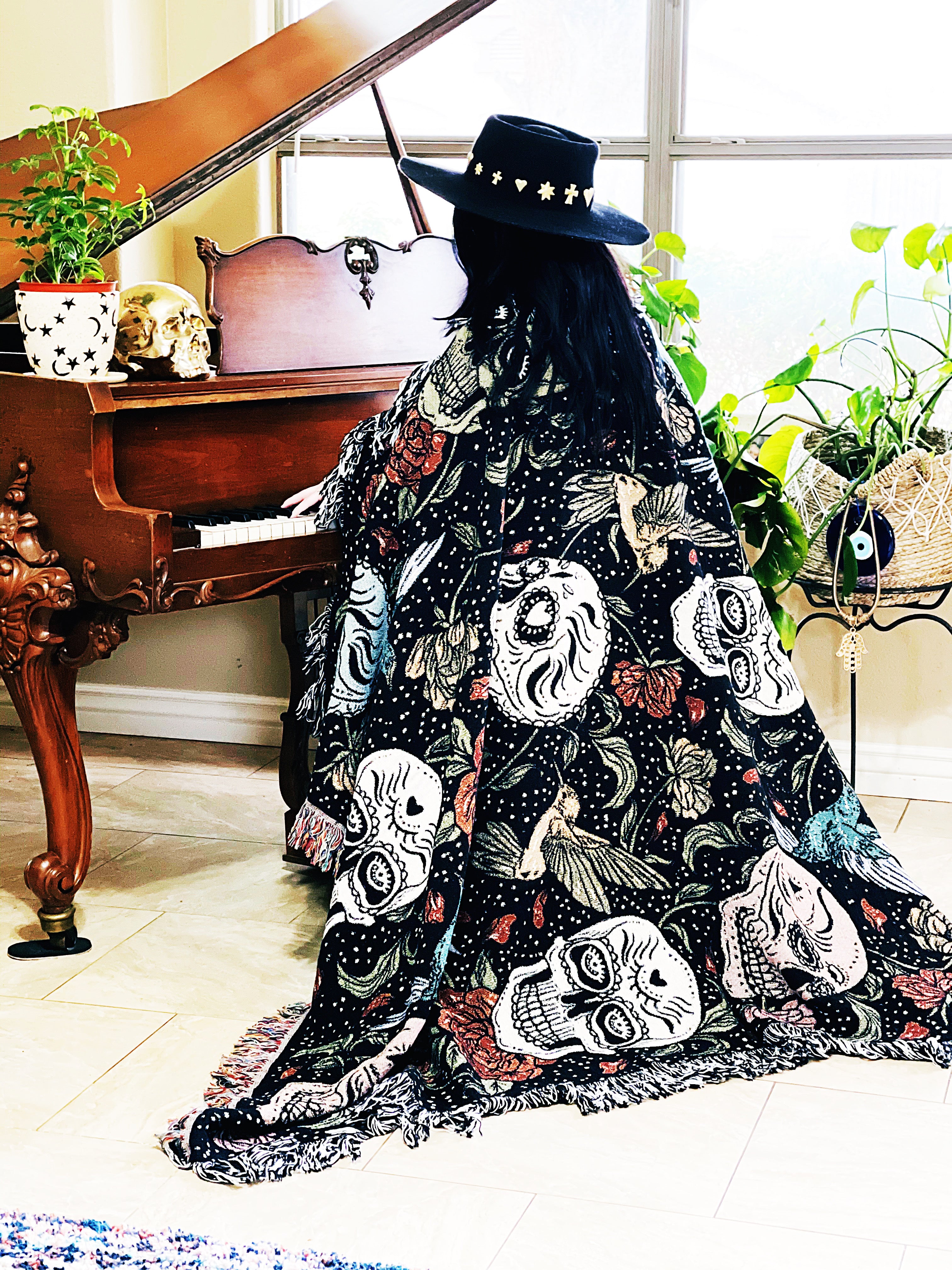 MEMENTO MORI // WOVEN FRINGE BLANKET