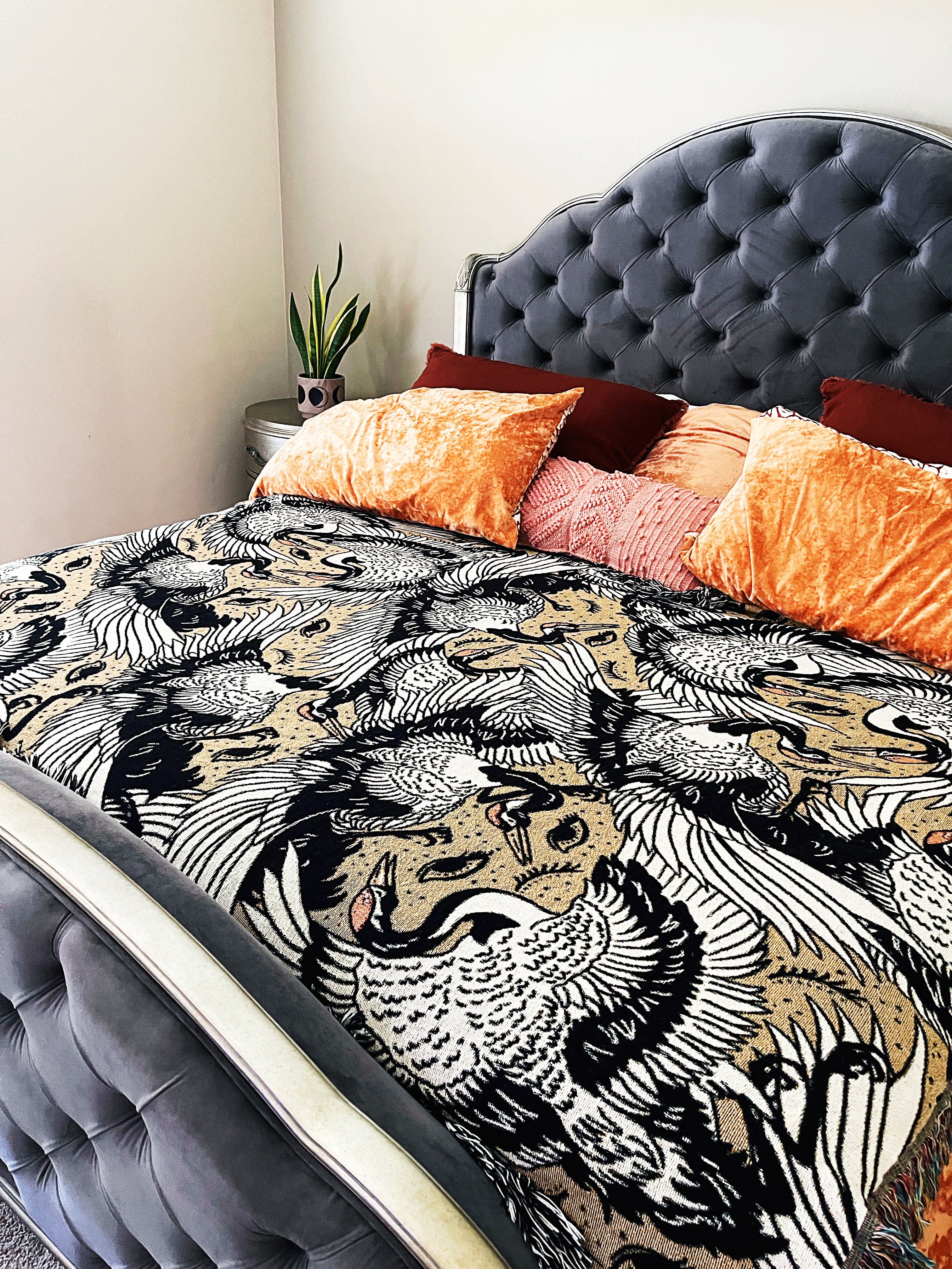 GOOD OMENS // WOVEN FRINGE BLANKET