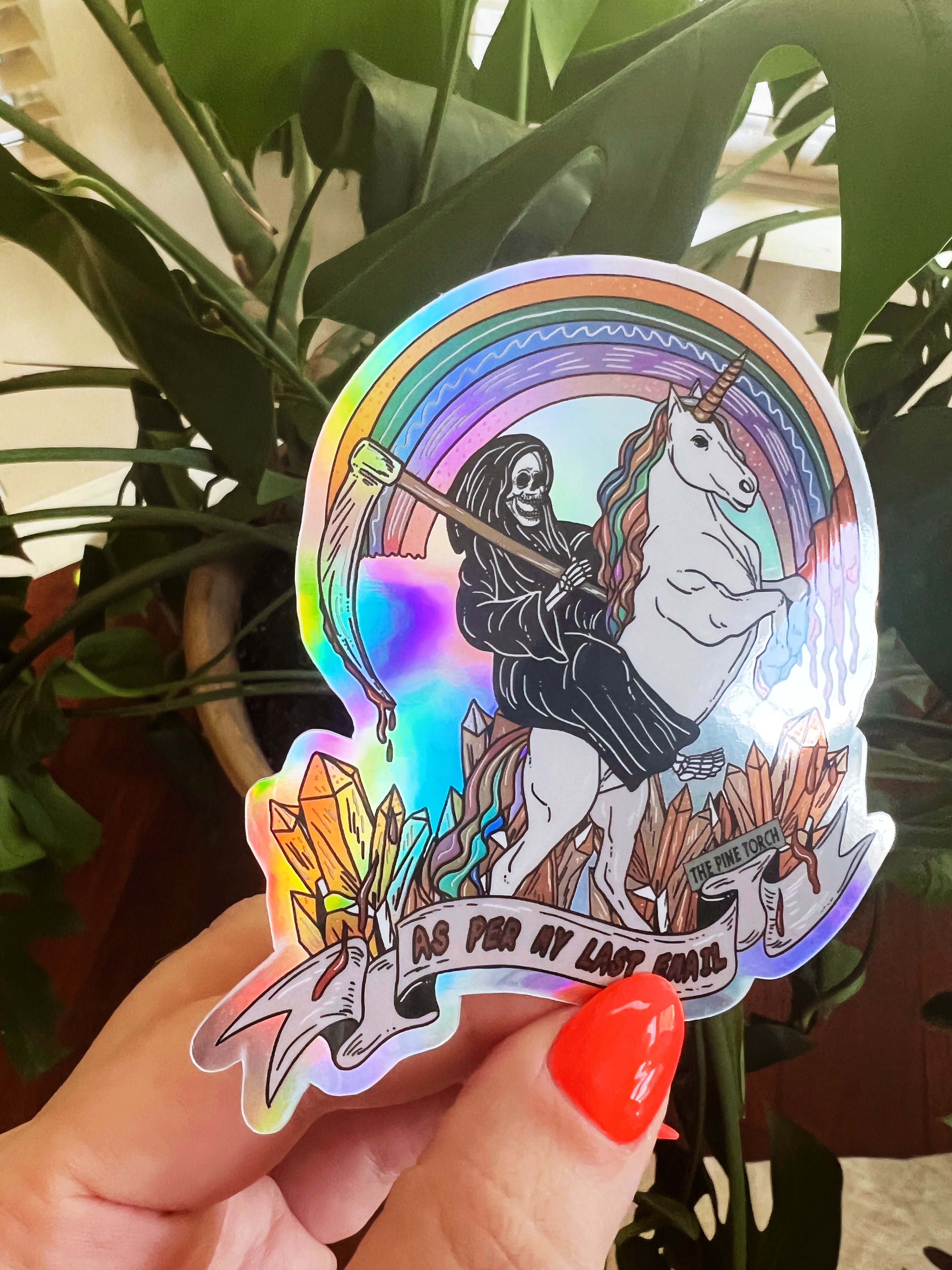 AS PER MY LAST EMAIL « HOLOGRAPHIC STICKER »
