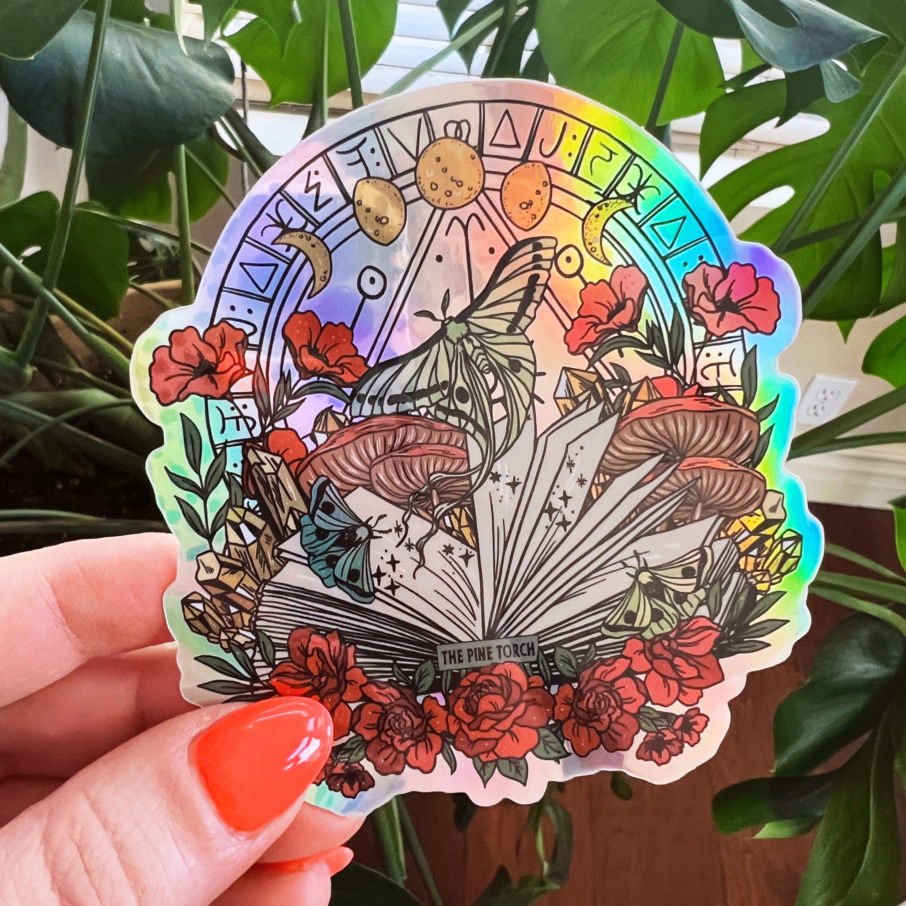 WITCHY BOOK « HOLOGRAPHIC STICKER »