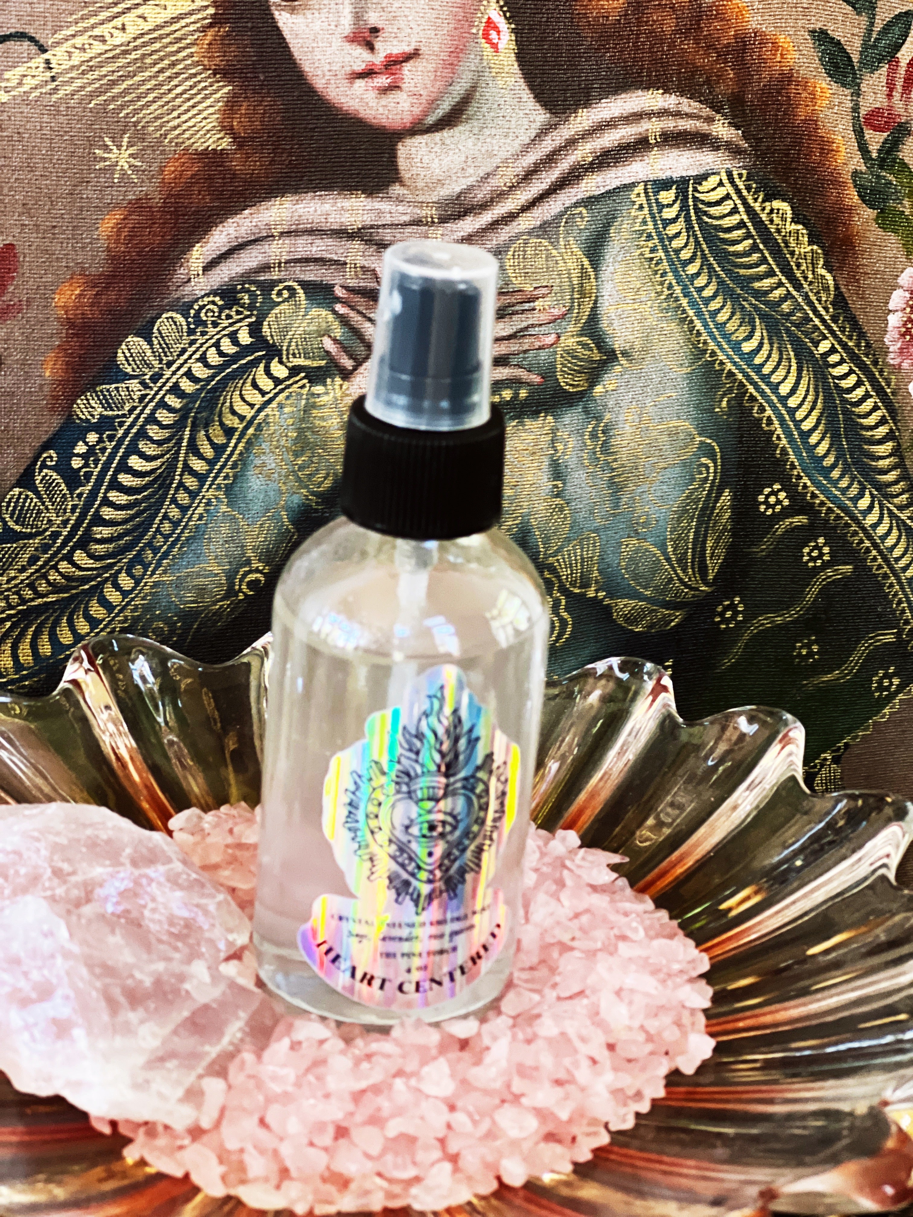 HEART CENTERED << CRYSTAL INFUSED SMUDGE MIST >>