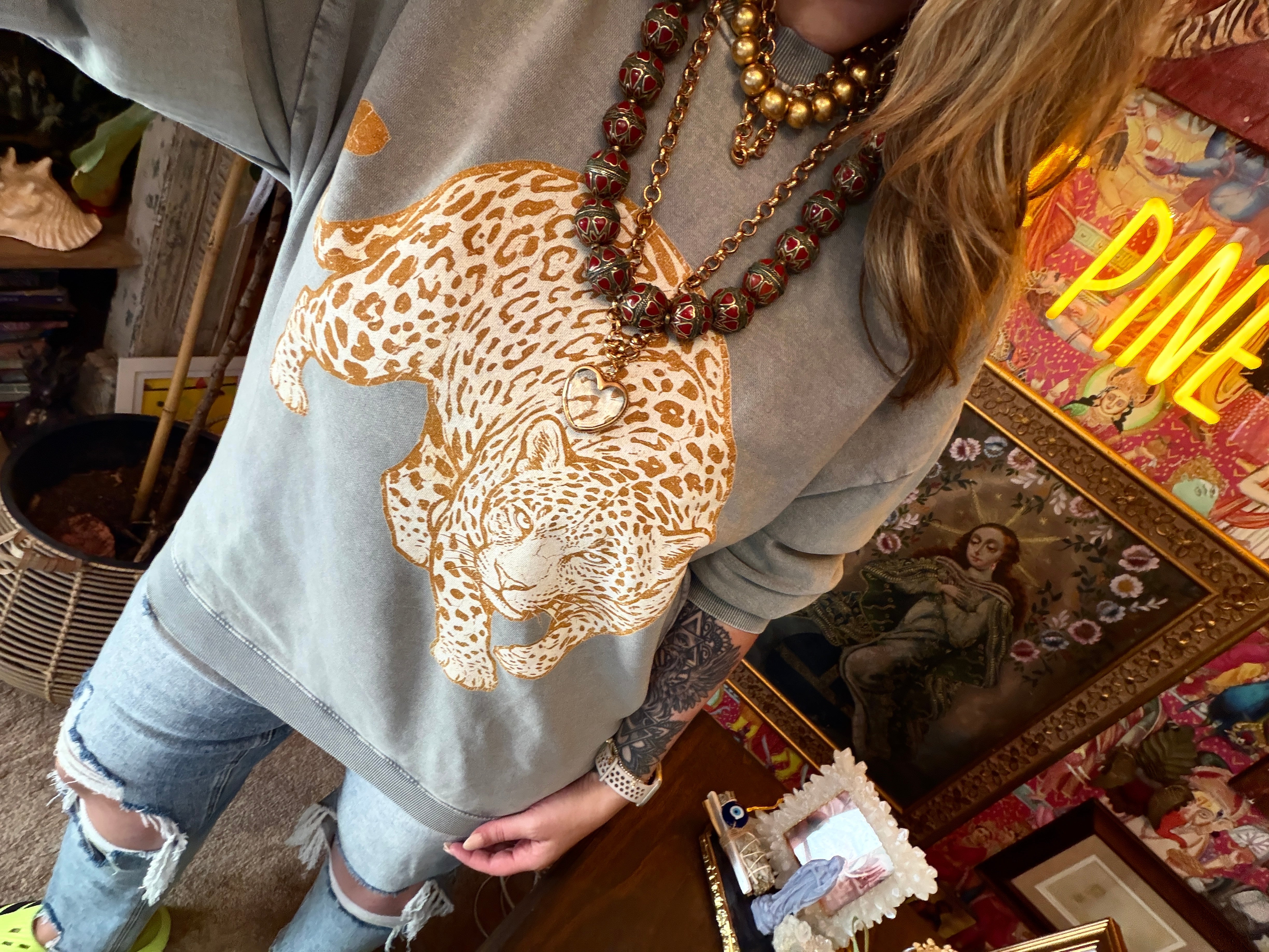 On the Prowl // Snow Washed Oversized Sweatshirt