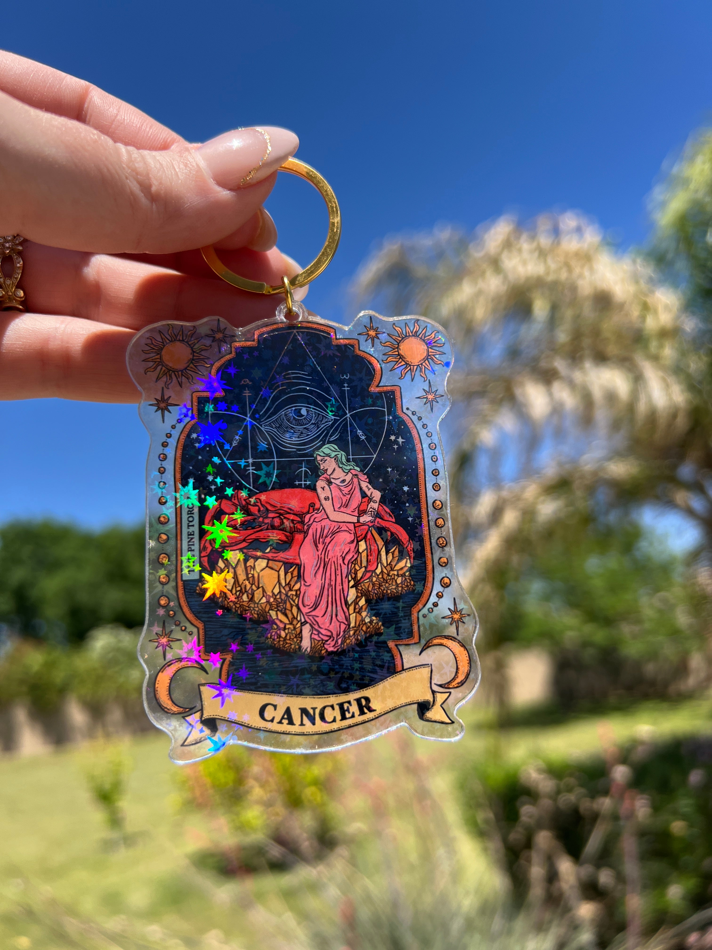 CANCER « HOLOGRAPHIC KEYCHAIN »