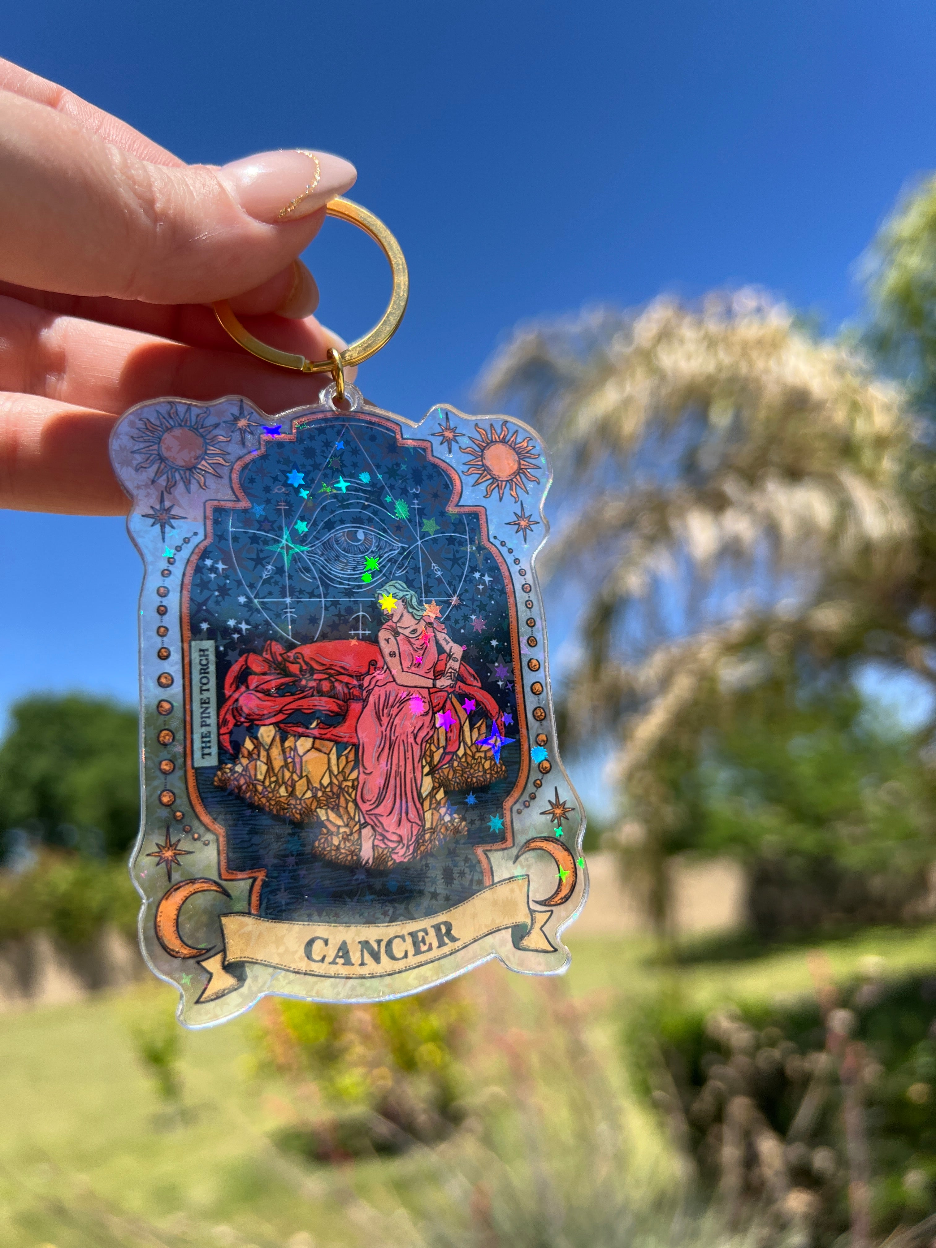 CANCER « HOLOGRAPHIC KEYCHAIN »