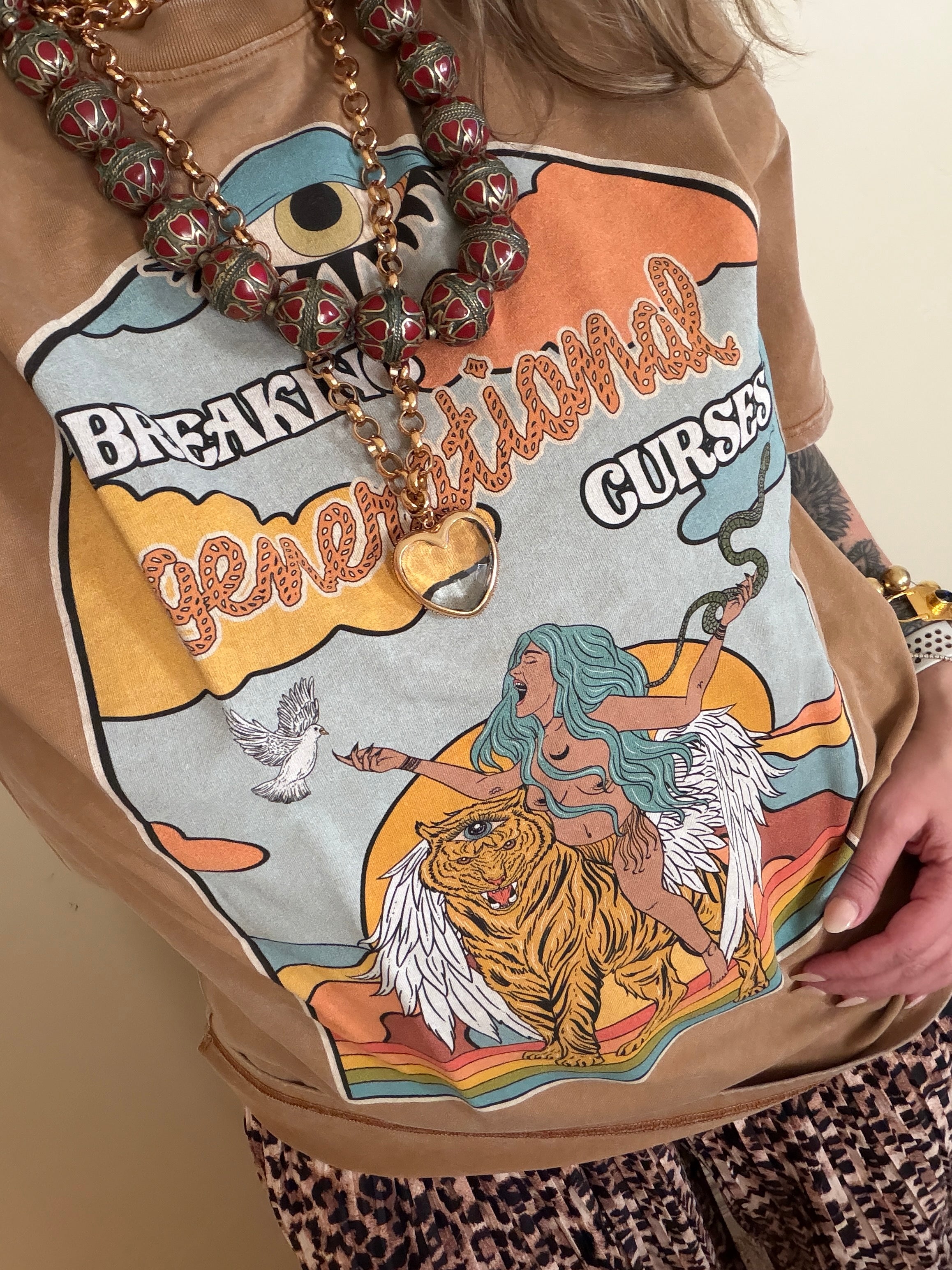Breaking Generational Curses // Snow Washed Oversized Cotton T-Shirt