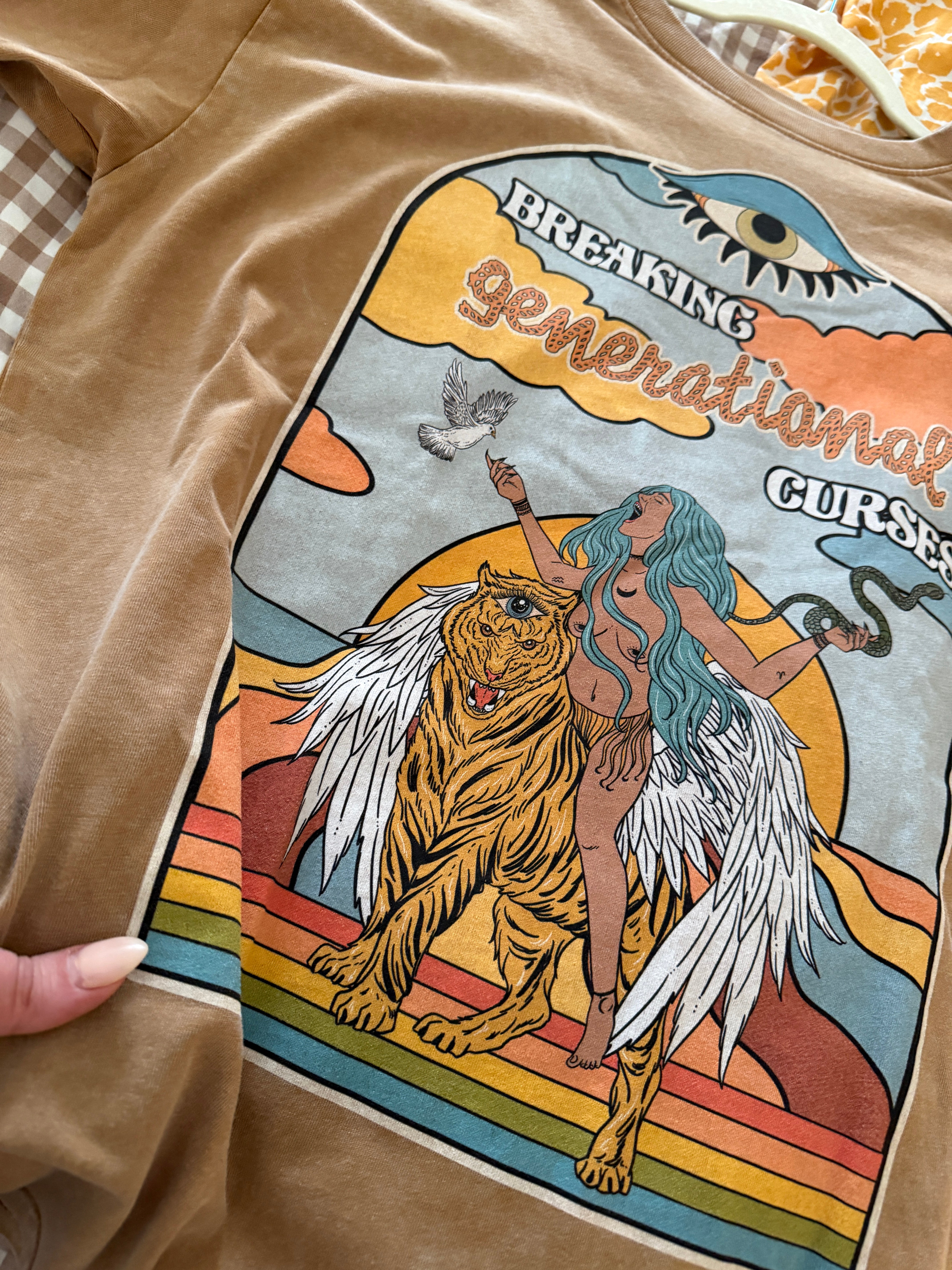 Breaking Generational Curses // Snow Washed Oversized Cotton T-Shirt