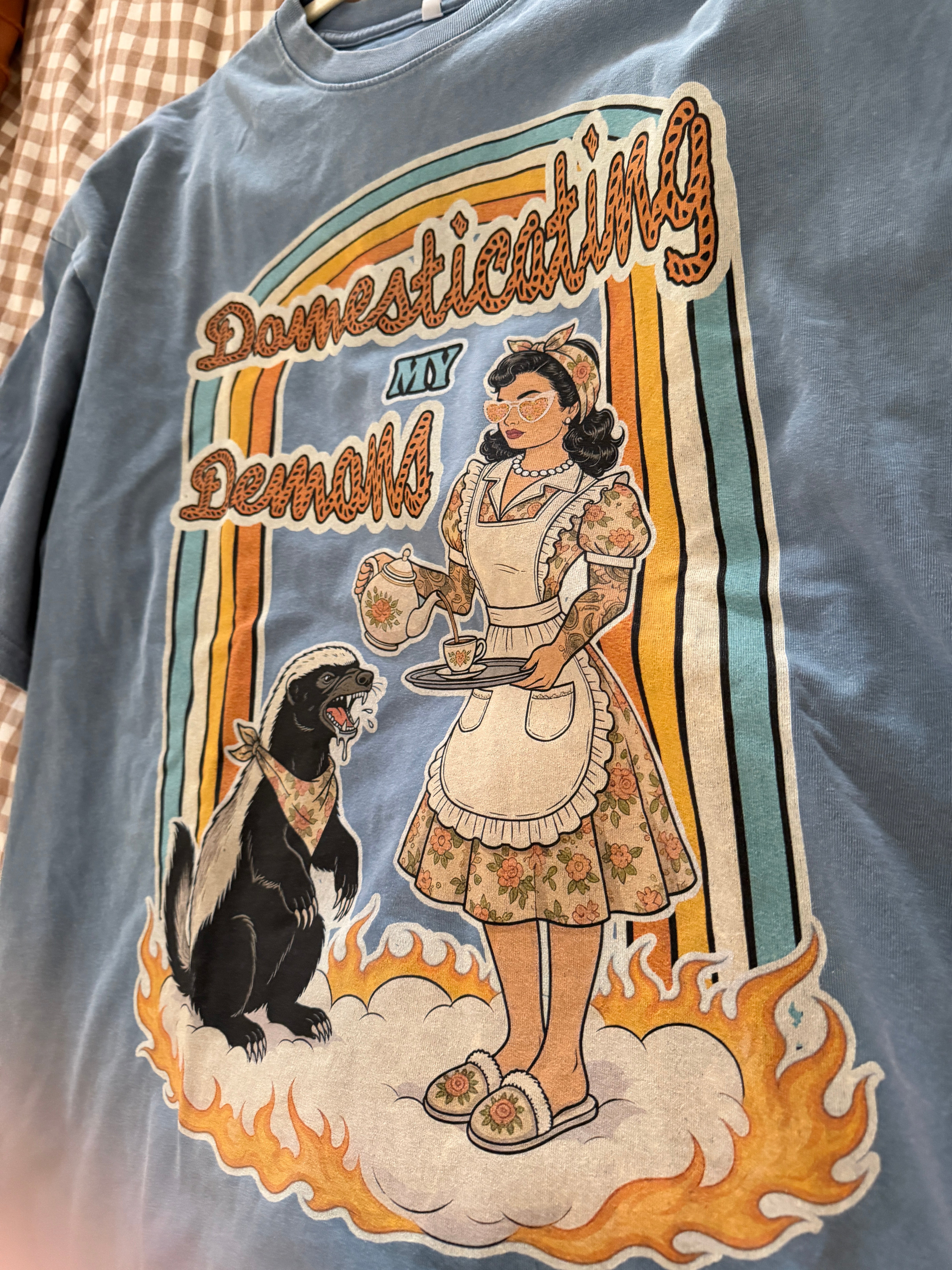 Domesticating My Demons // Snow Washed Oversized Cotton T-Shirt