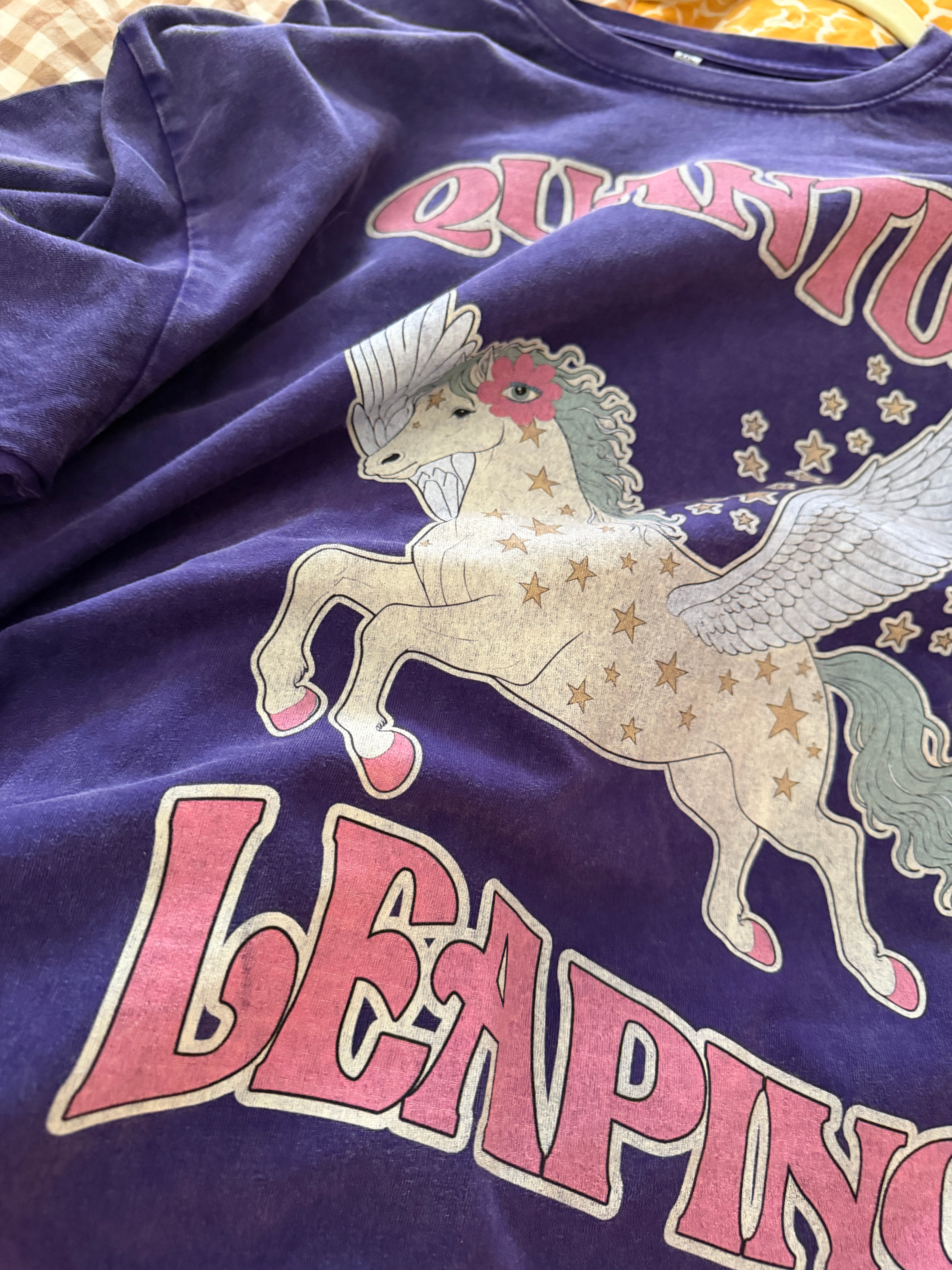 Quantum Leaping // Snow Washed Oversized Cotton T-Shirt