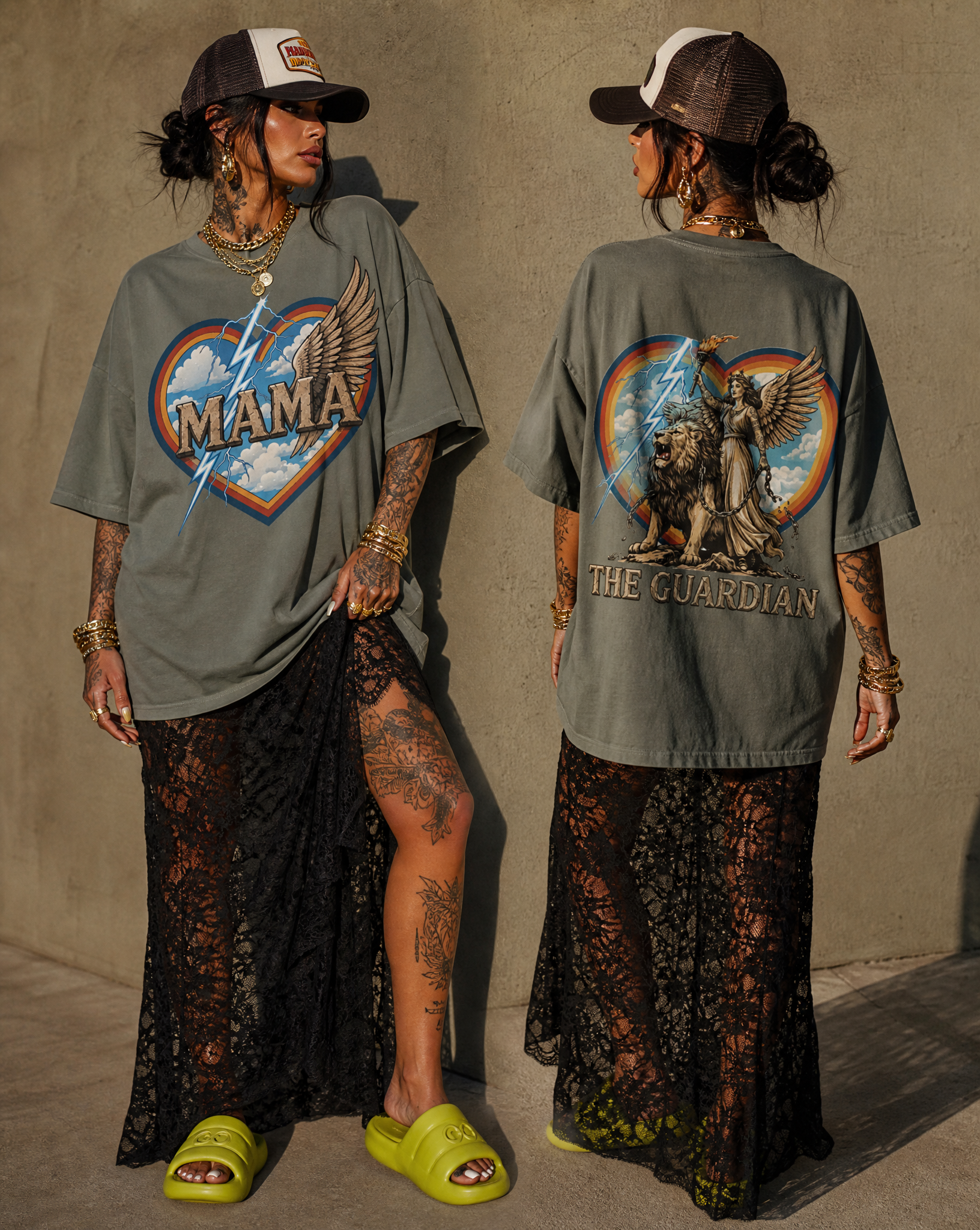 Mama Guardian // Oversized Drop Shoulder T-Shirt