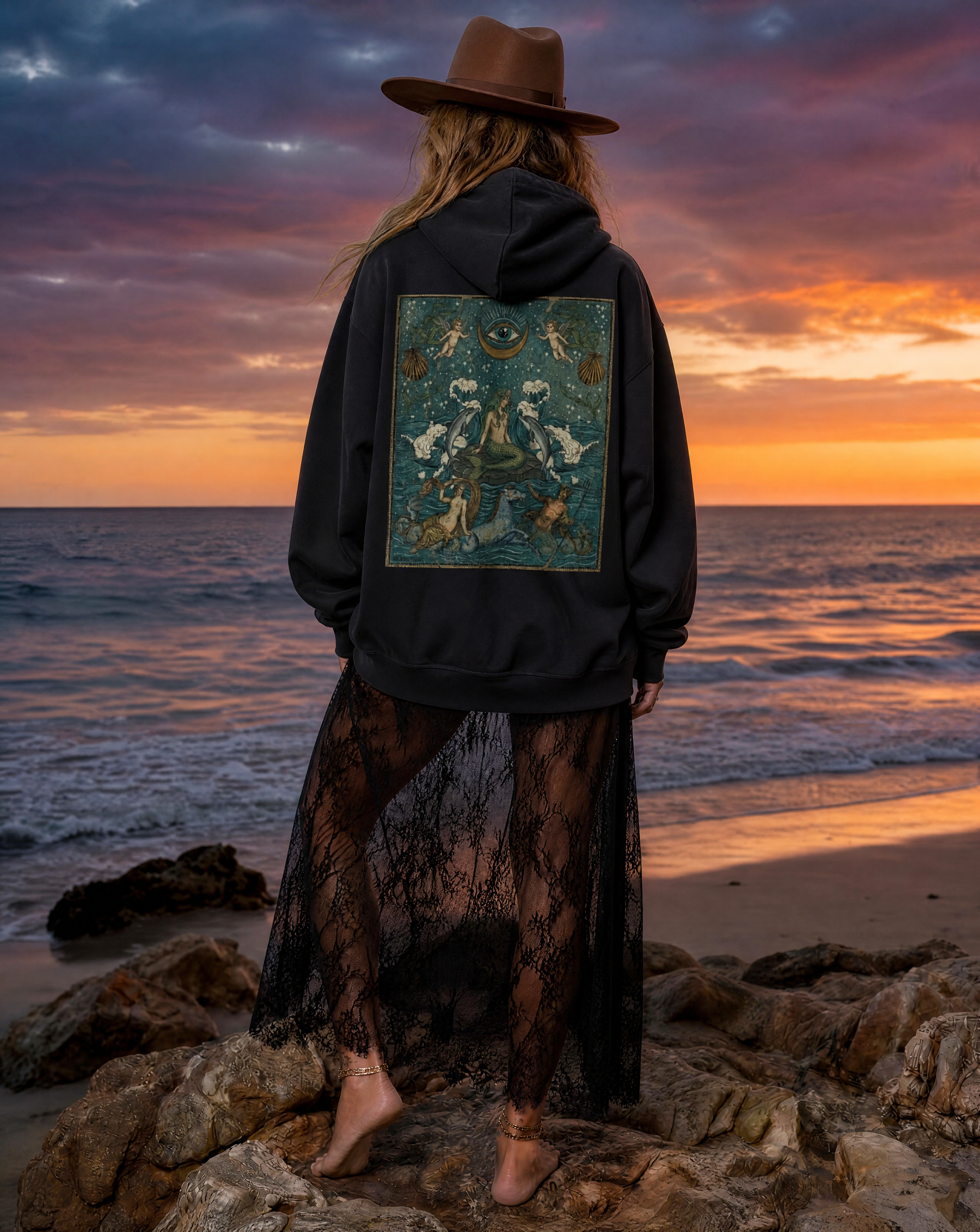 Sea Ménagère // Heavyweight Sunfade Oversized Hoodie