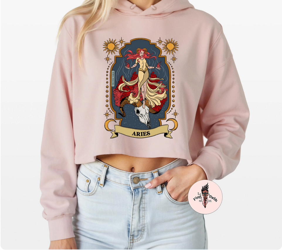 ARIES // CROP HOODIE