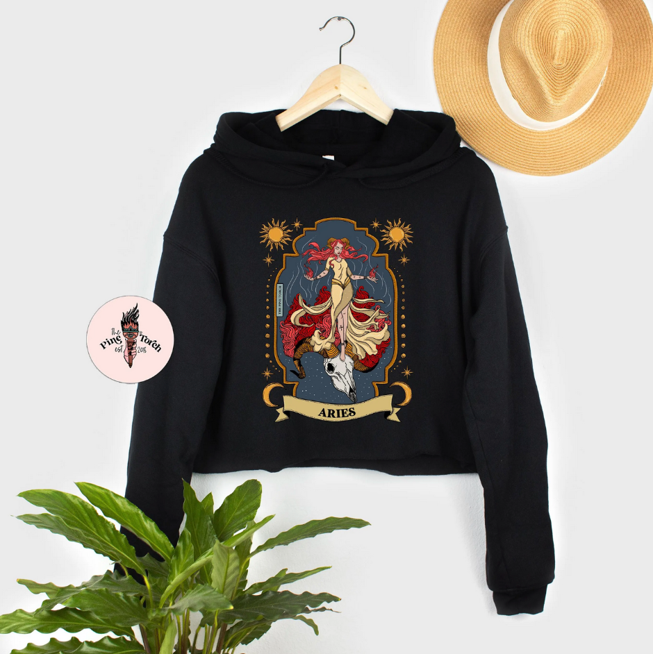 ARIES // CROP HOODIE