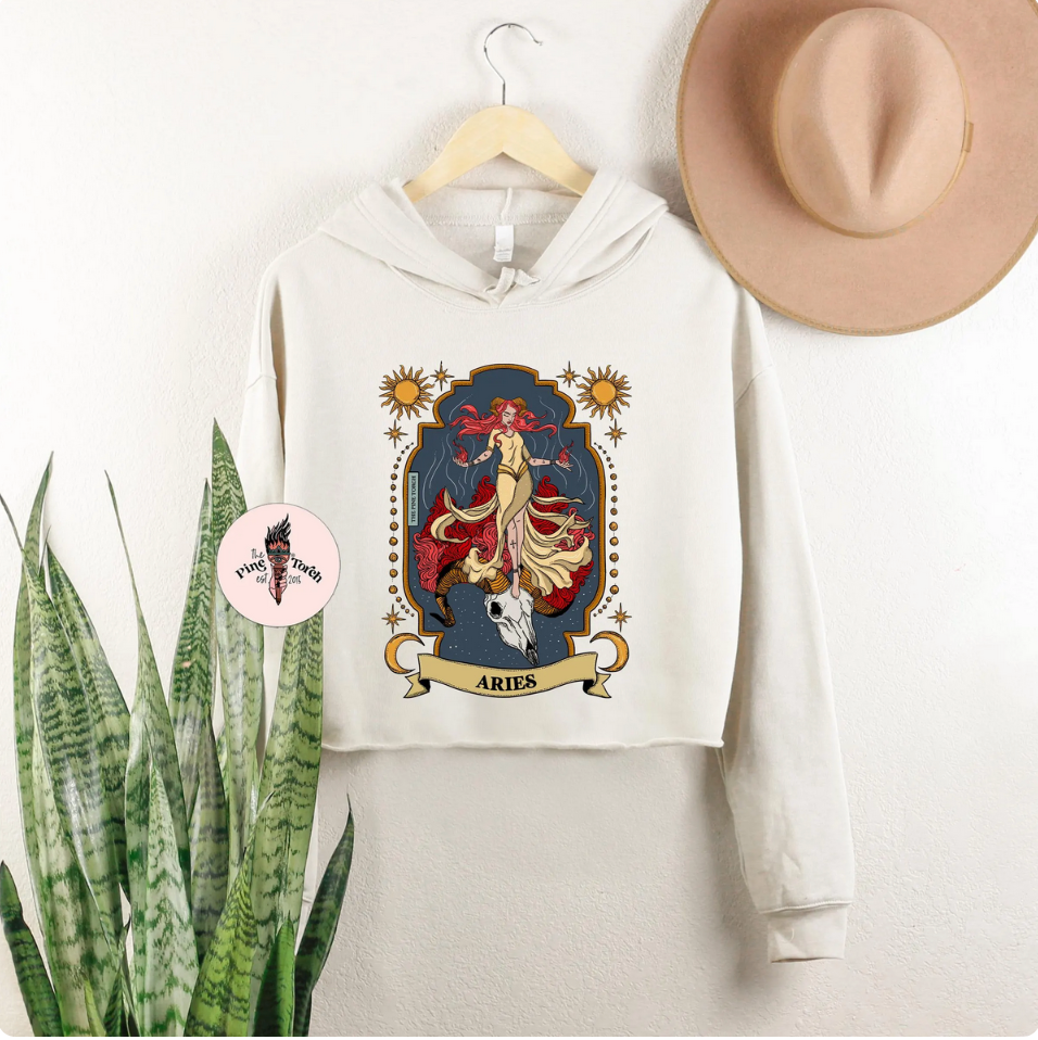 ARIES // CROP HOODIE