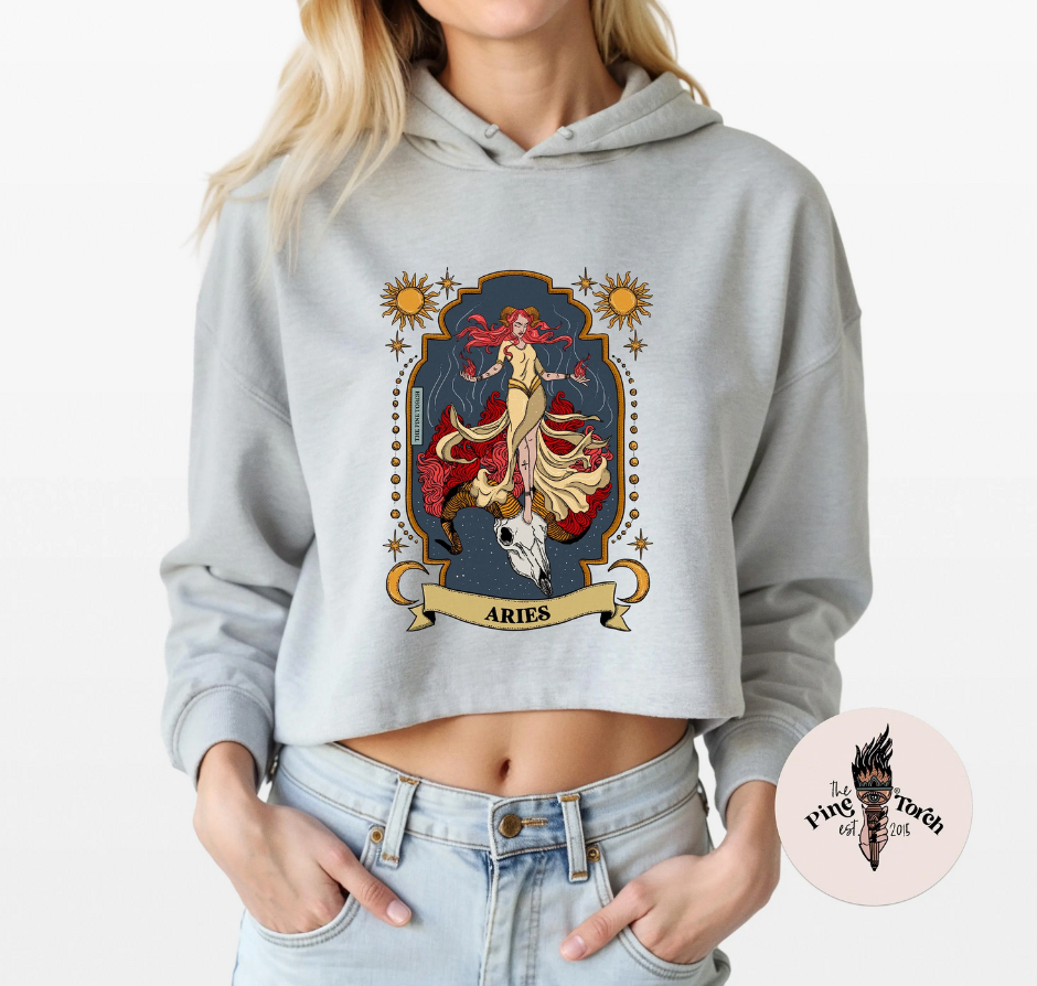 ARIES // CROP HOODIE