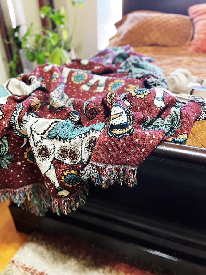 GOOD LUCK LOVE // WOVEN FRINGE BLANKET
