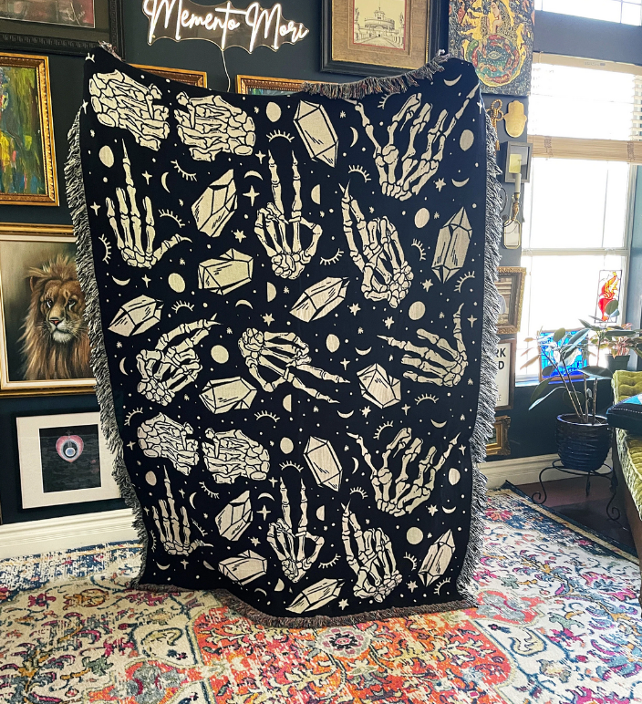 BONE - A - FIED // WOVEN FRINGE BLANKET