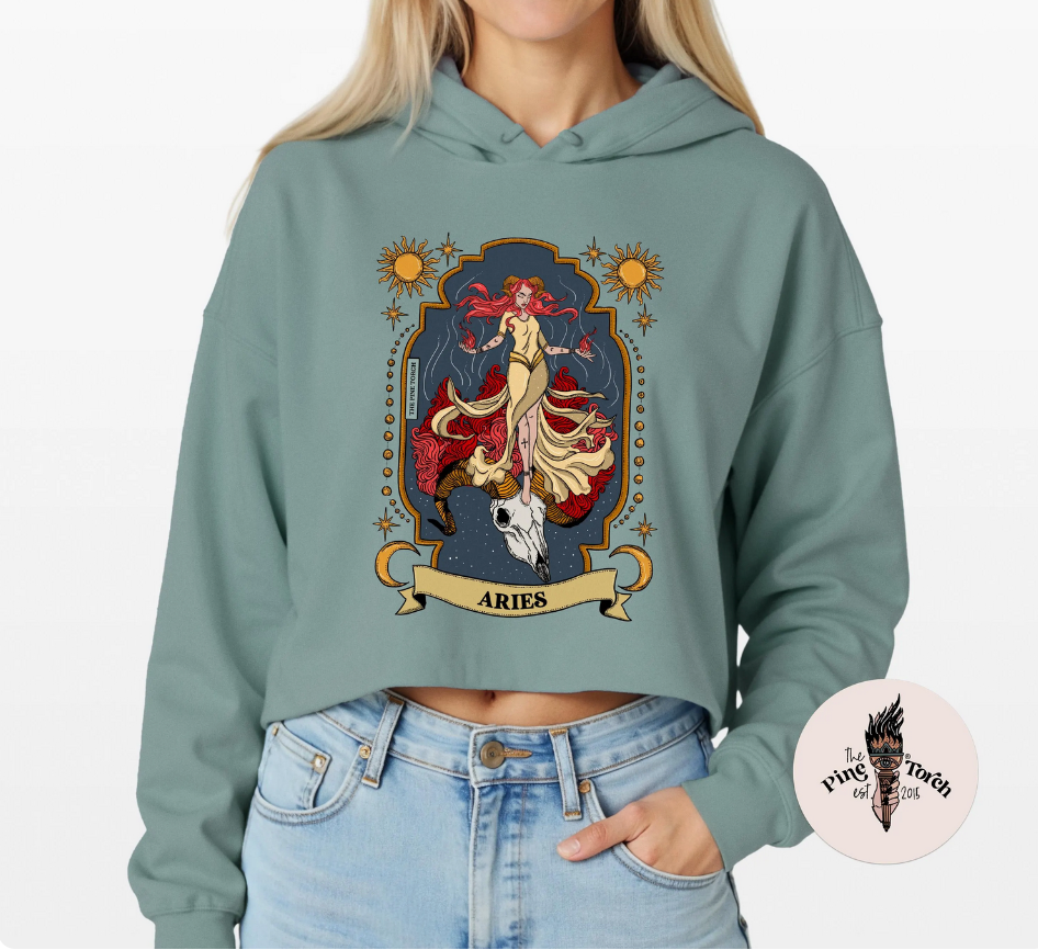 PISCES // CROP HOODIE