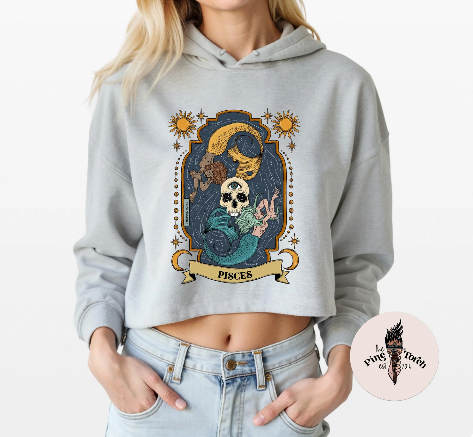 PISCES // CROP HOODIE